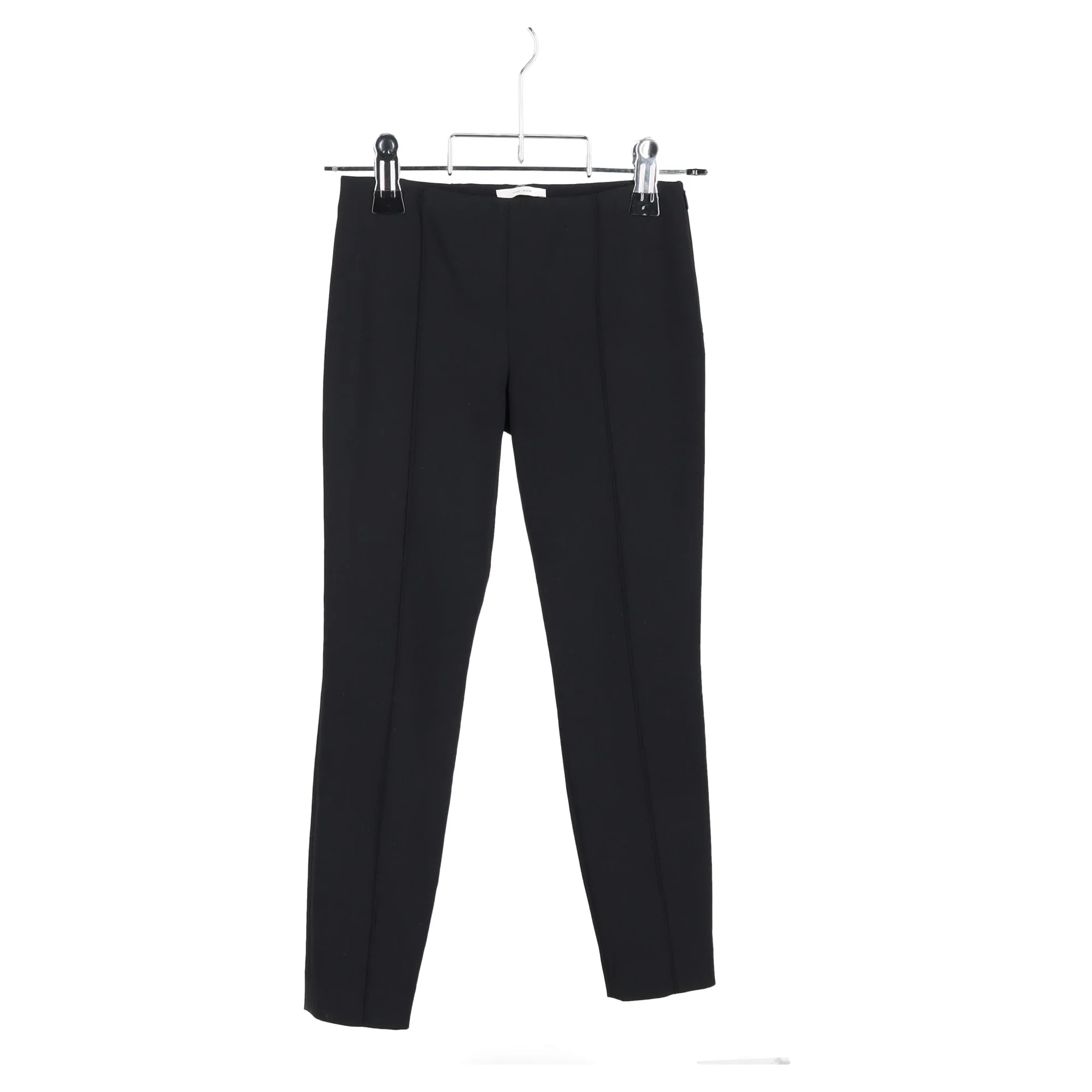Women's The Row Trousers in Black Wool - Image 4