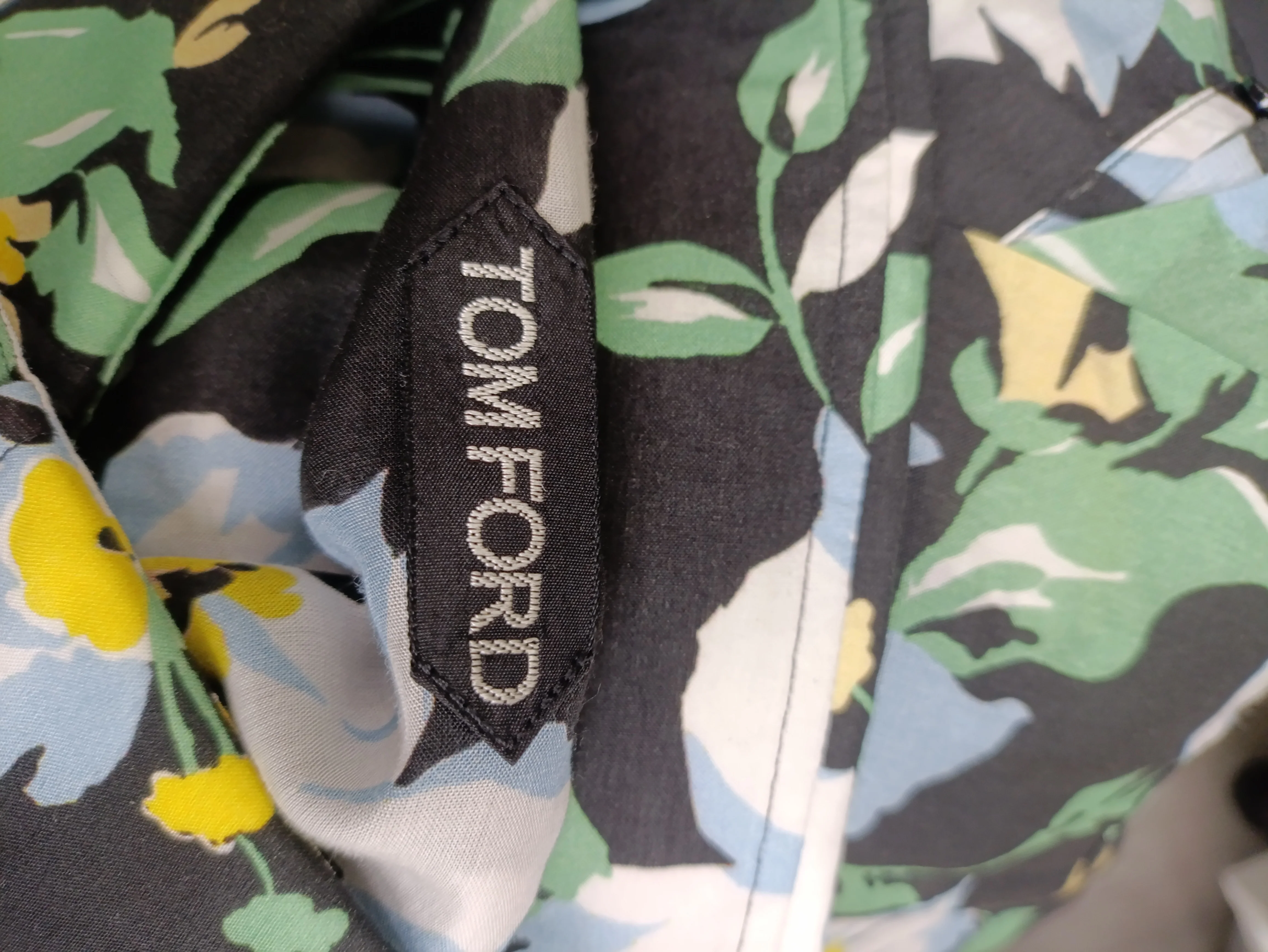 Men's Tom Ford Button-Down Shirt in Floral Print Lyocell - Image 6
