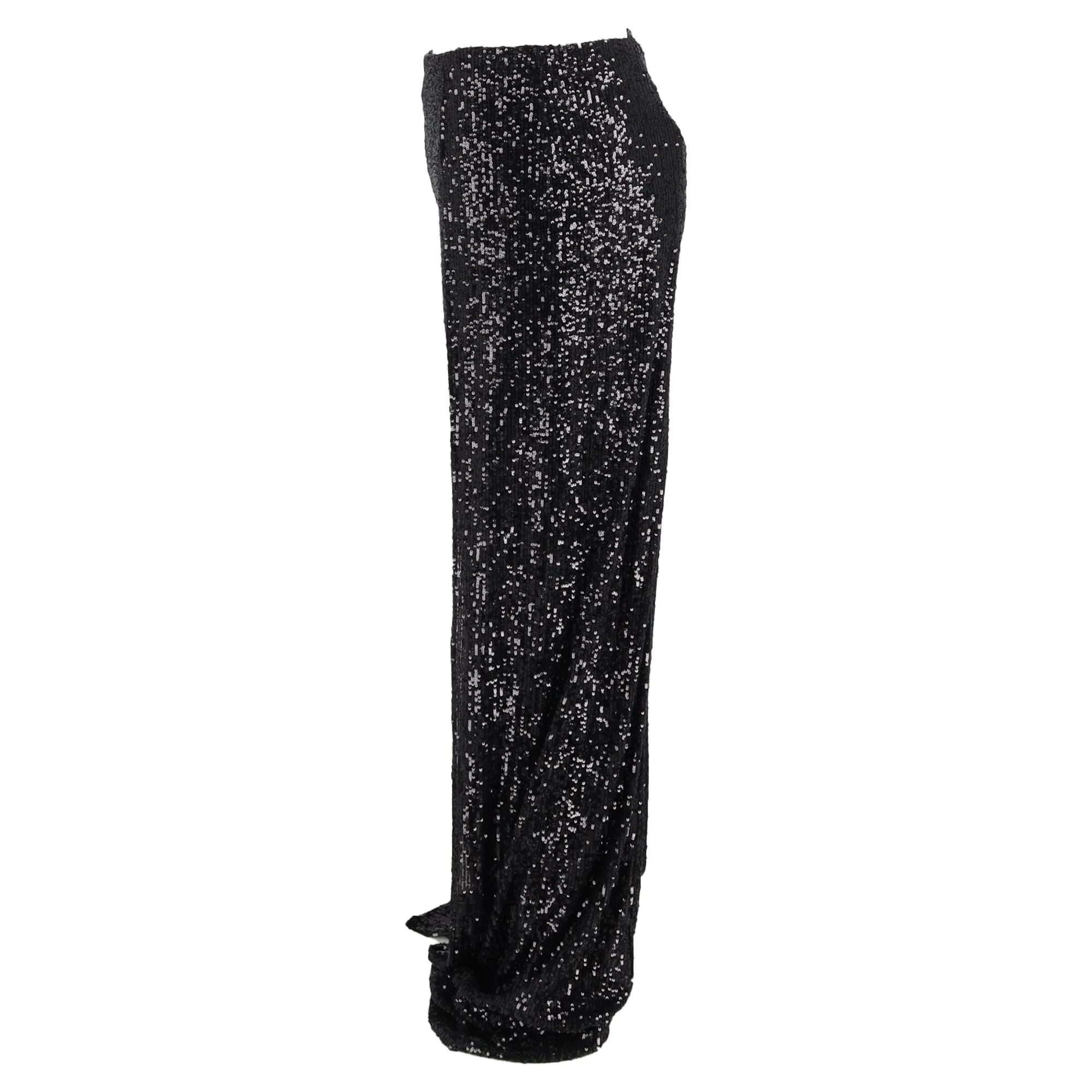 Women's Tom Ford Sequinned Wide-leg Trousers In Black Polyester - Image 2