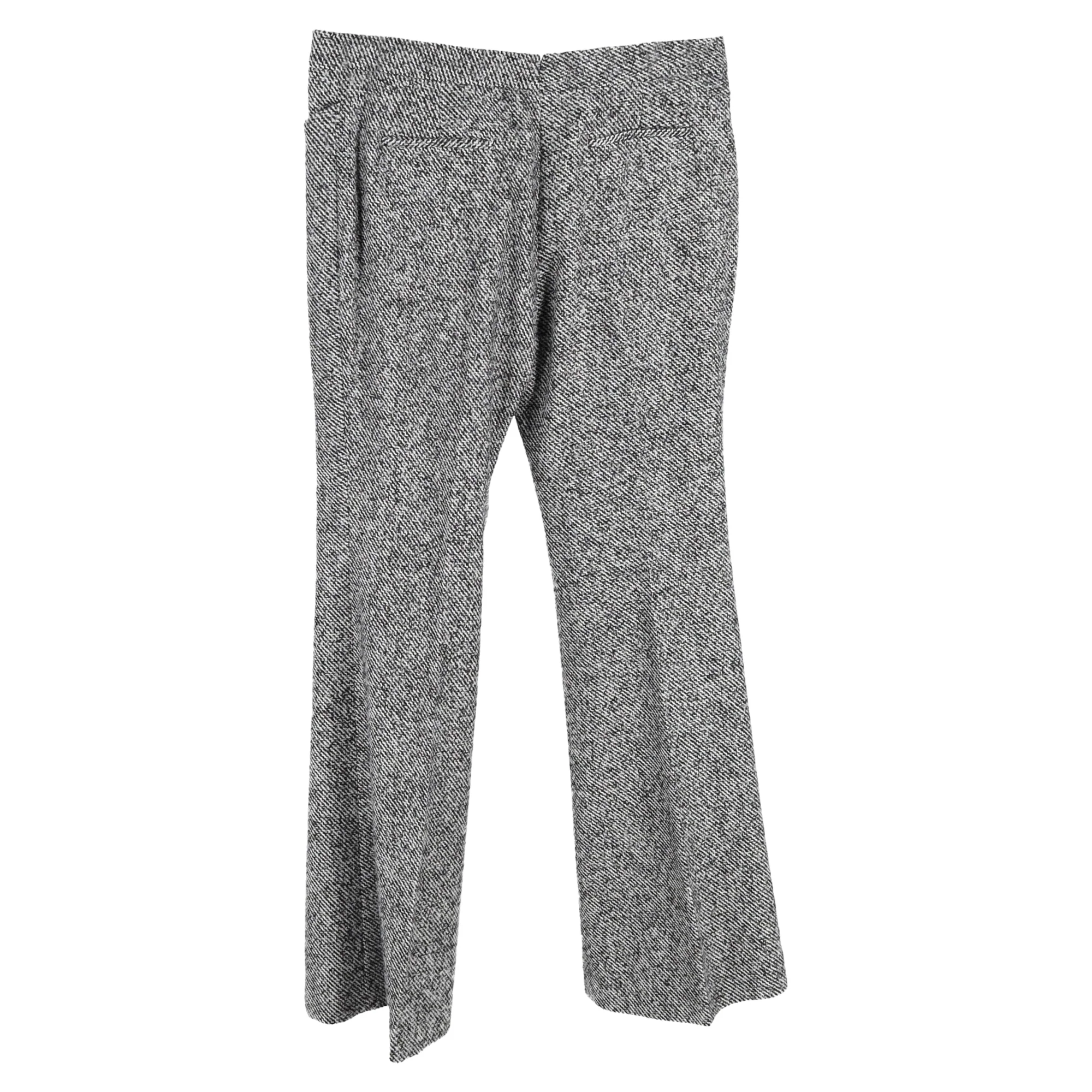 Women's Tom Ford Tweed Trousers in Grey Wool - Image 2