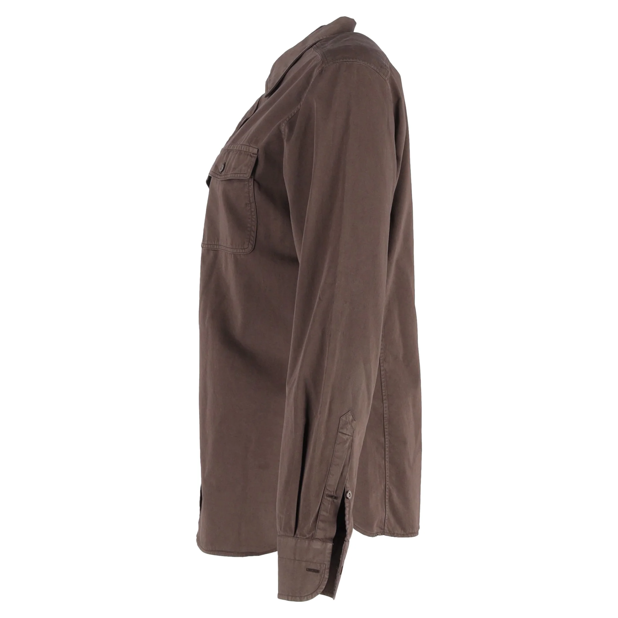 Women's Tom Ford Twill Shirt in Brown Cotton - Image 2