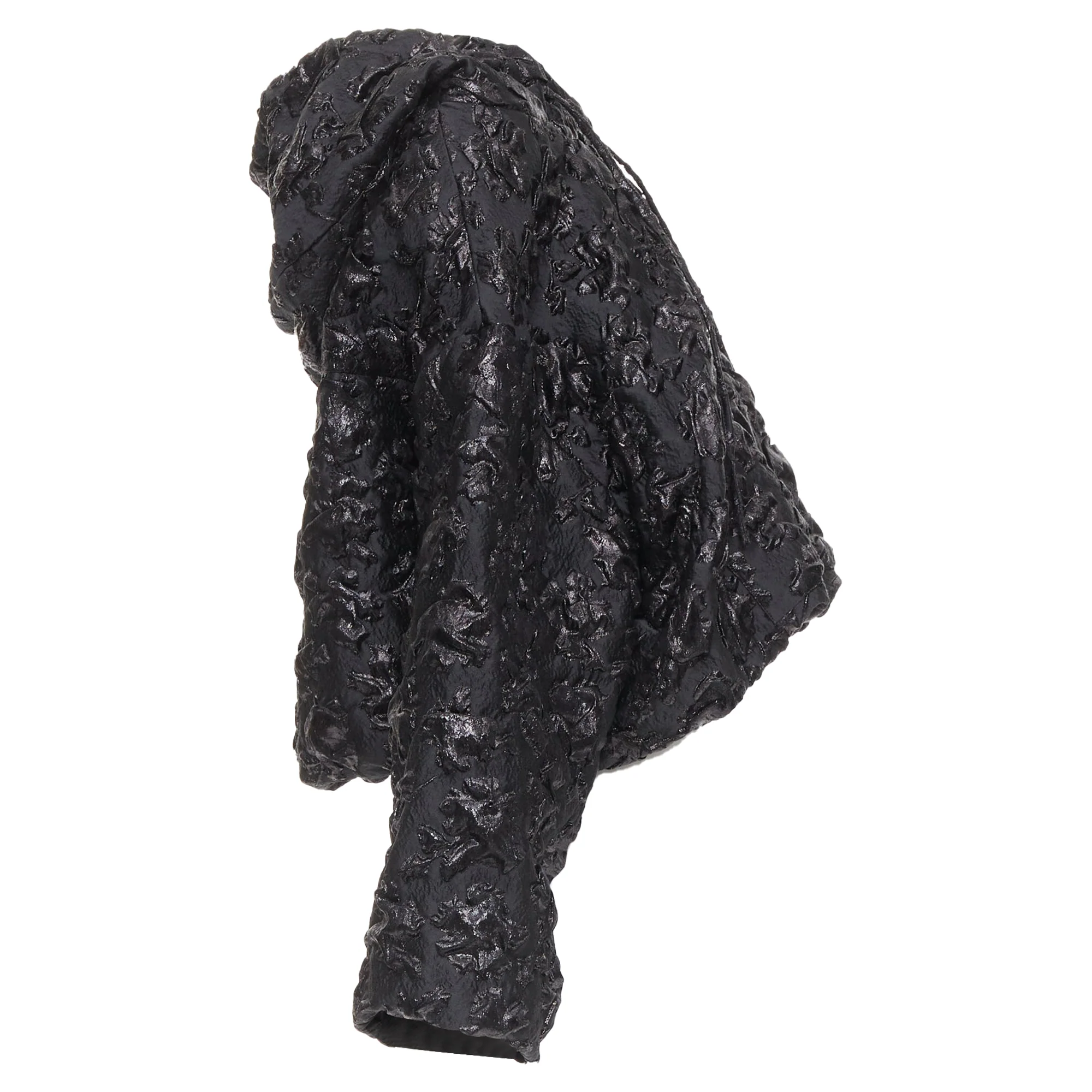 Women's Valentino black floral jacquard hoodie - Image 4