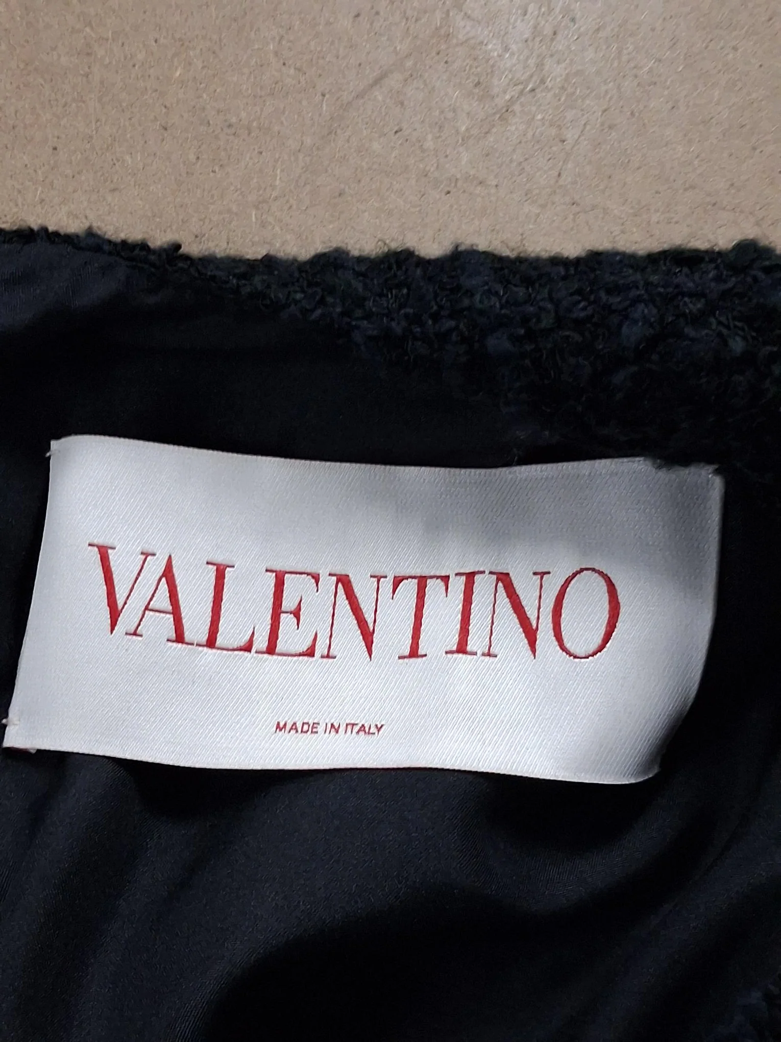 Women's Valentino Garavani Bouclé Mini Dress with Flap Pockets in Black Viscose - Image 6