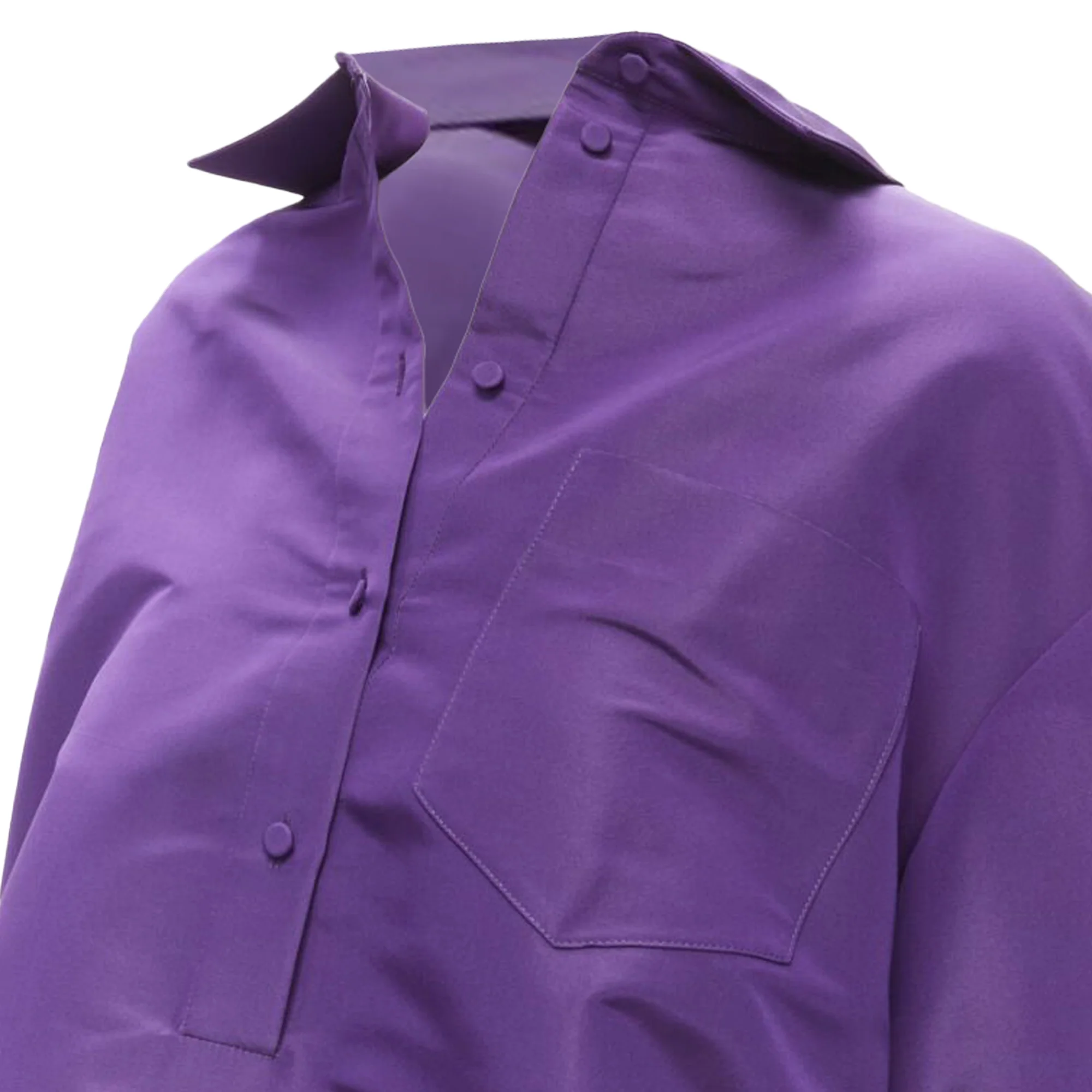 Women's Valentino Garavani silk taffeta D cut oversized tunic shirt - Image 6