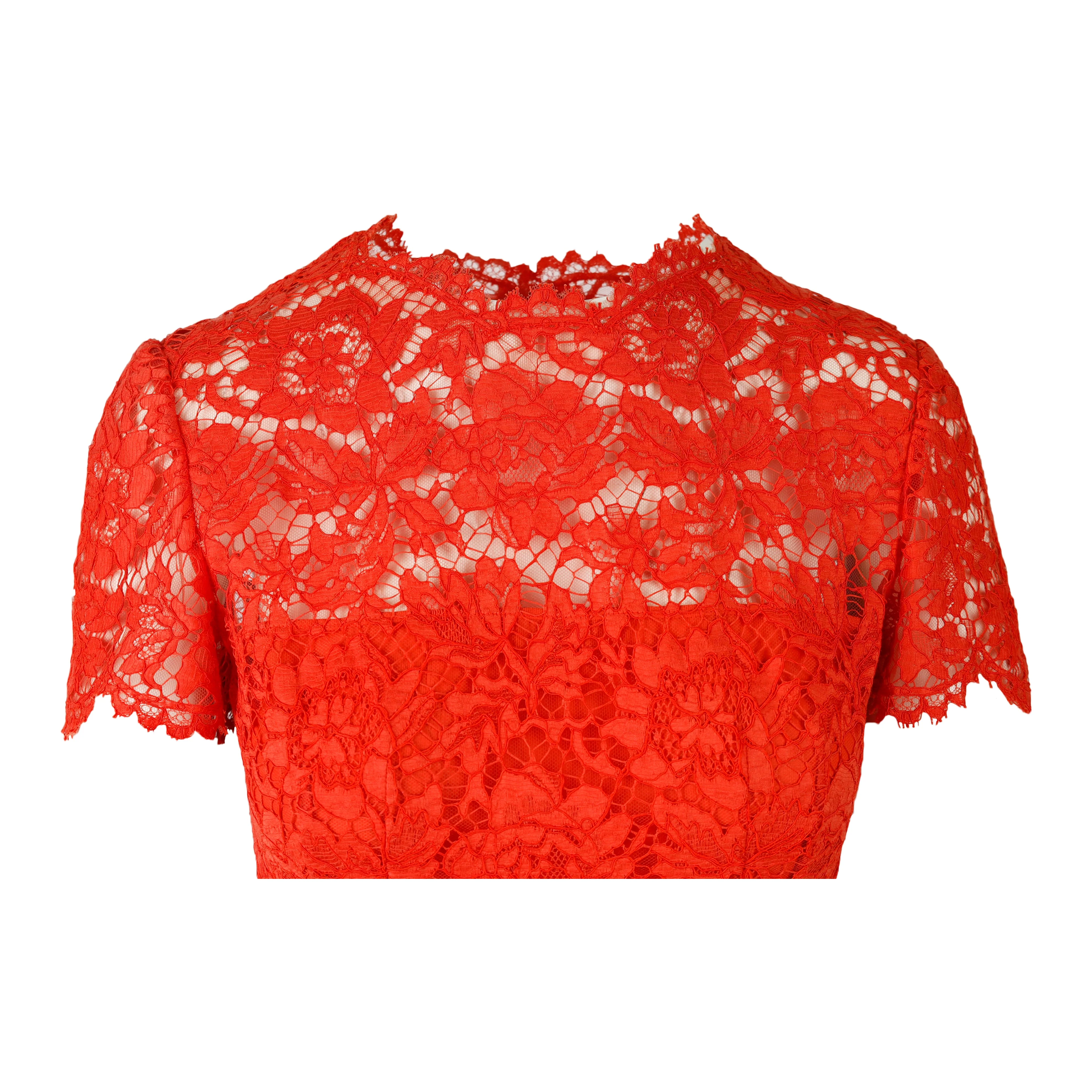 Women's Valentino Lace Midi Dress - '10s - Image 4
