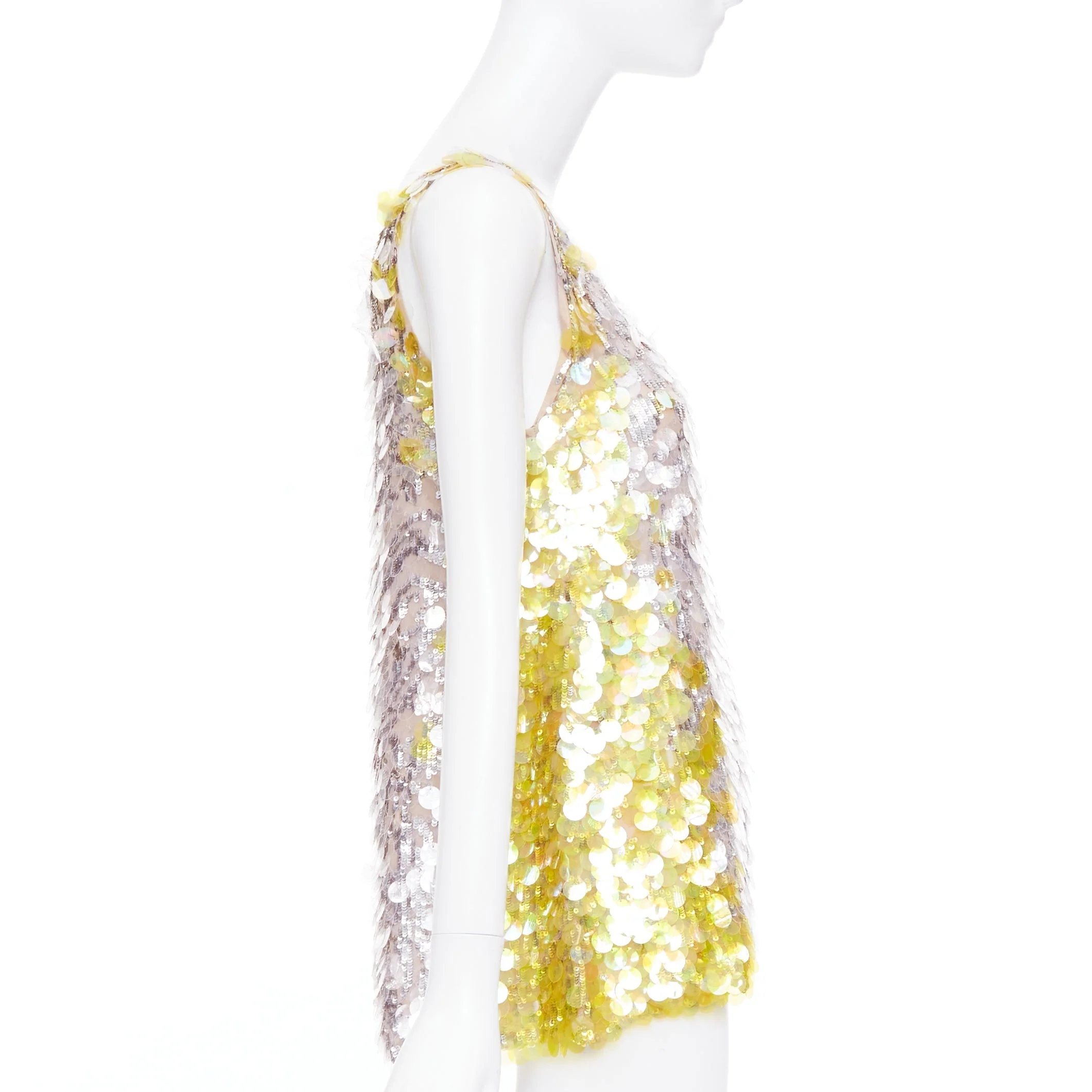 Women's Valentino sequined pailettes silk vest - Image 4