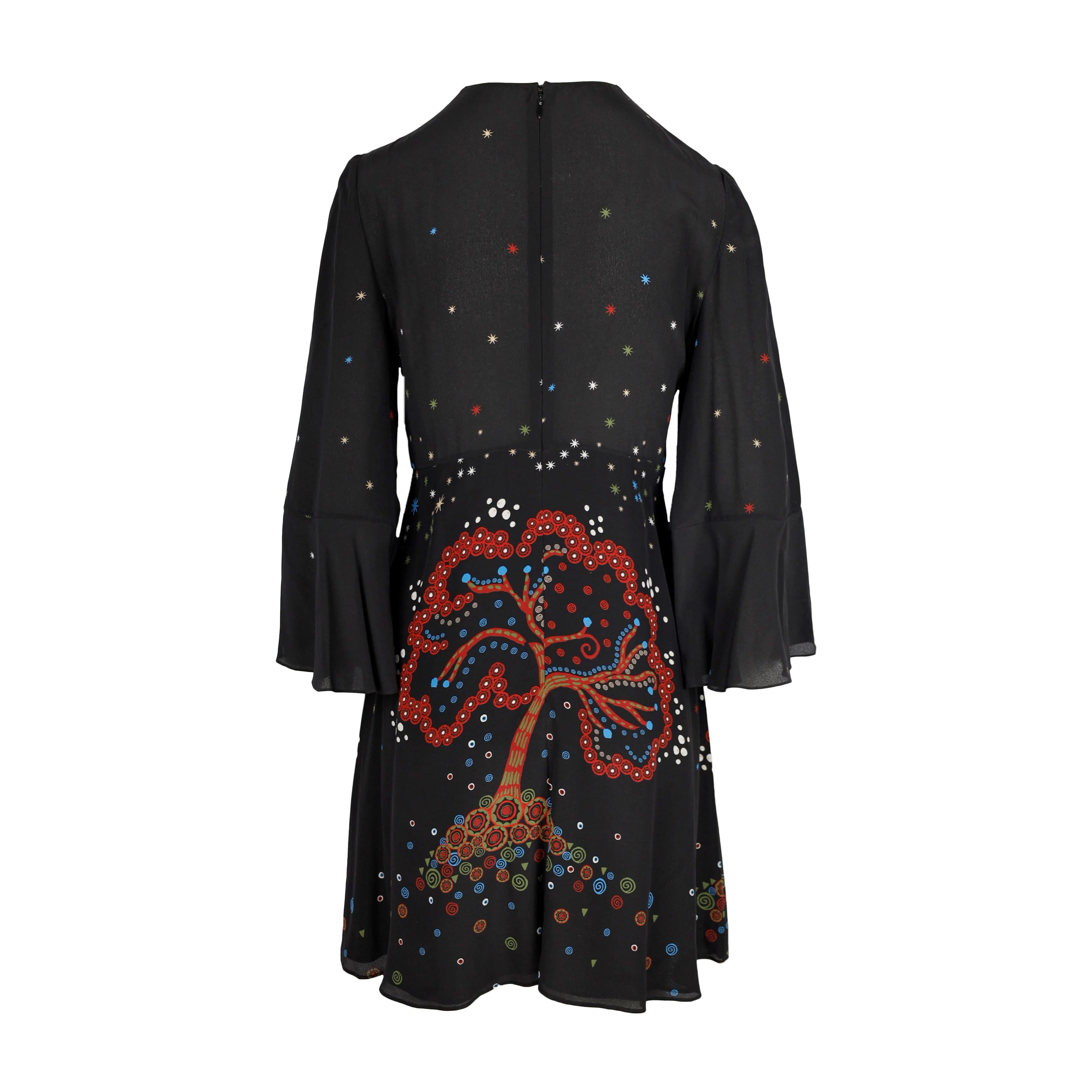 Women's Valentino Silk Print Dress - '10s - Image 2