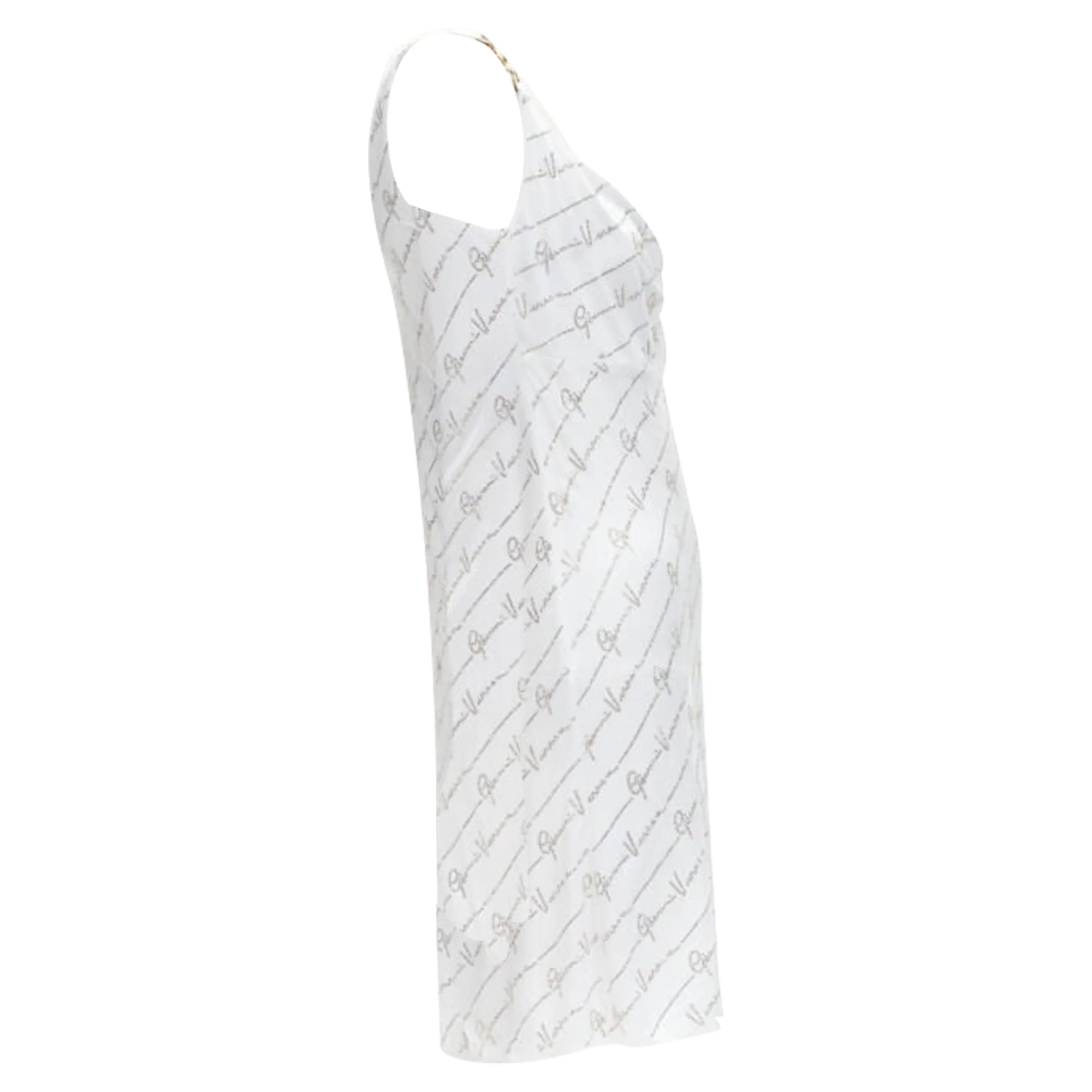 Women's Versace Gianni Signature silver crystal dress - Image 4