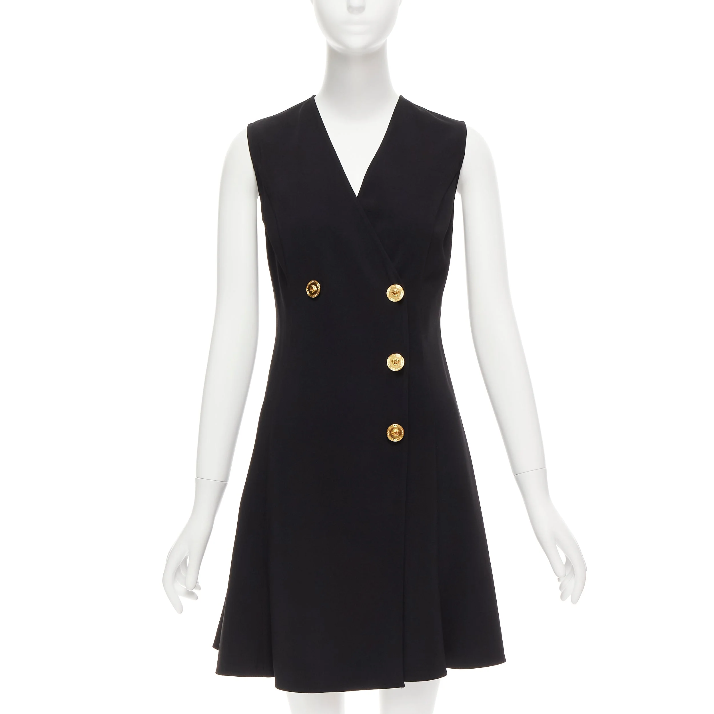Women's Versace Medusa Buttons Barocco Double Breasted Dress - Image 7