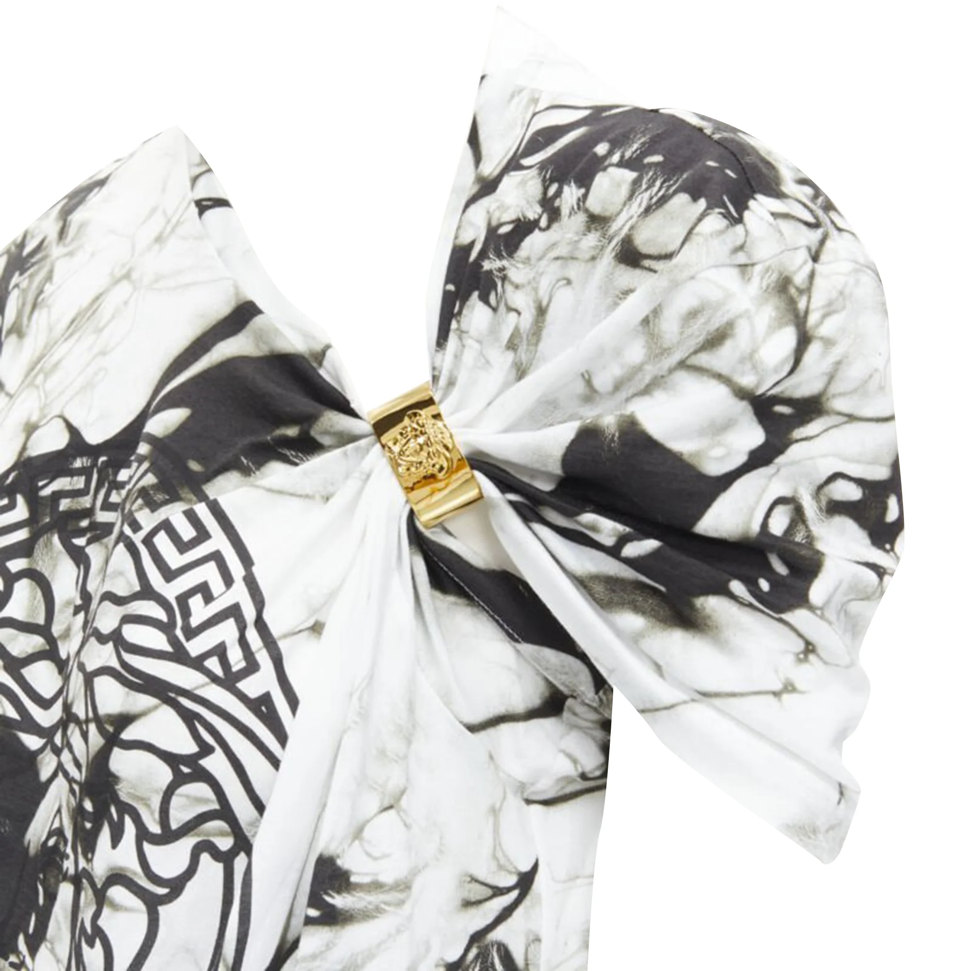 Women's Versace Medusa ring marble tie dye tshirt - Image 3