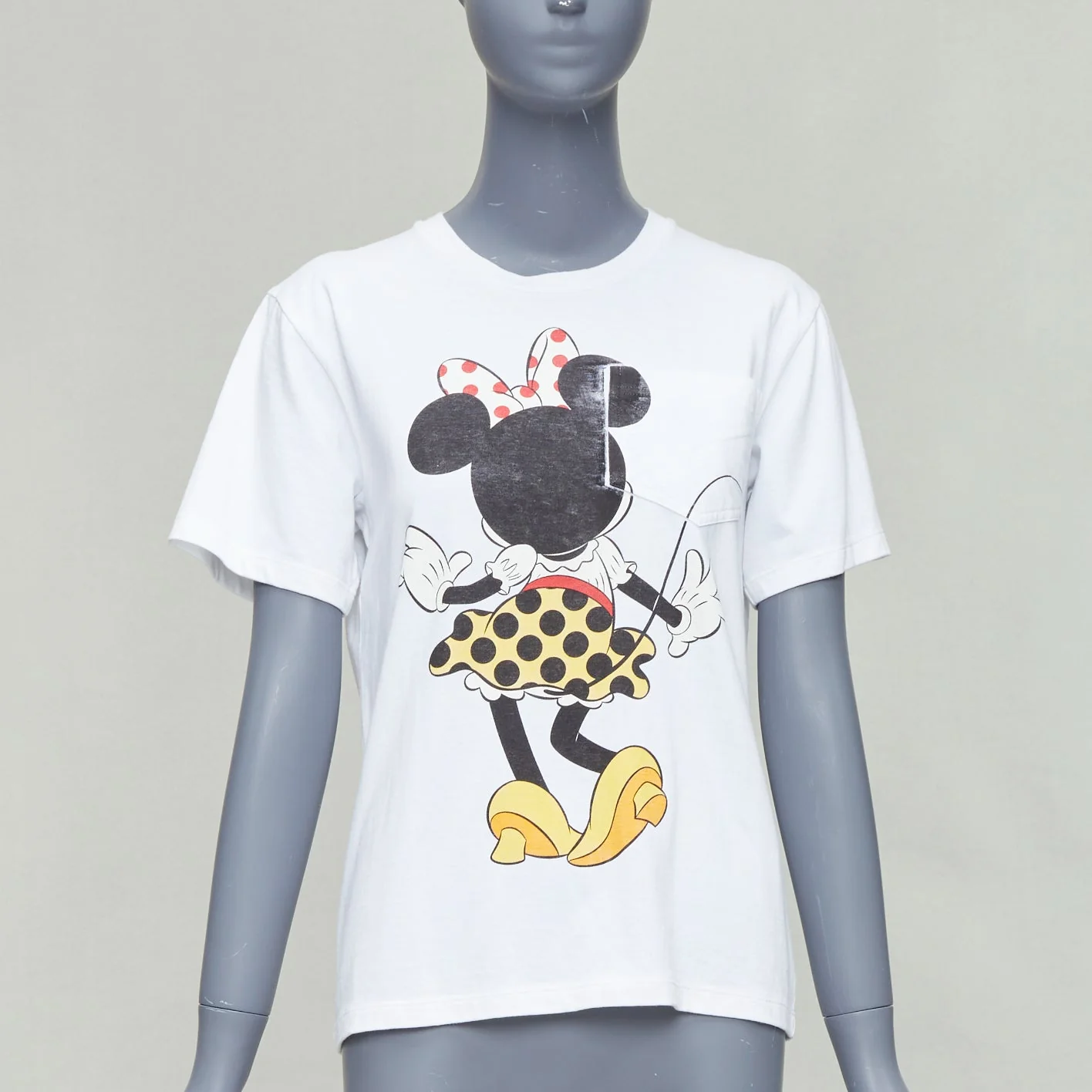 Women's Victoria Beckham Minnie Mouse print cotton tshirt - Image 7