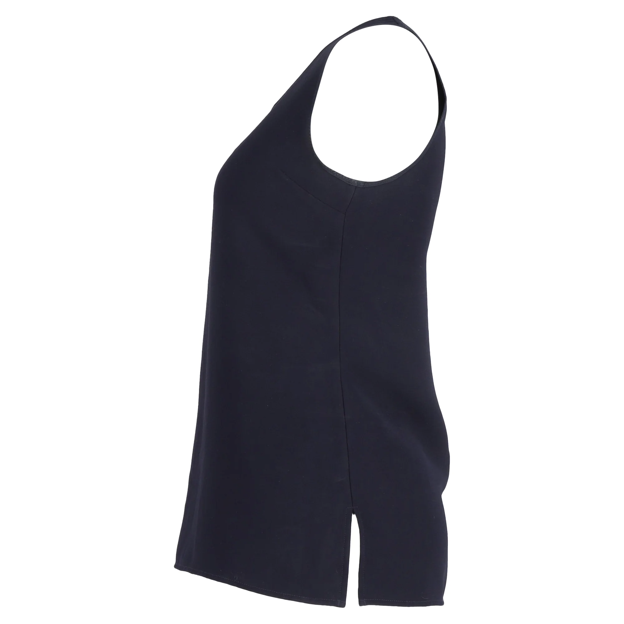 Women's  Victoria Beckham Tank Top in Navy Blue Viscose - Image 2