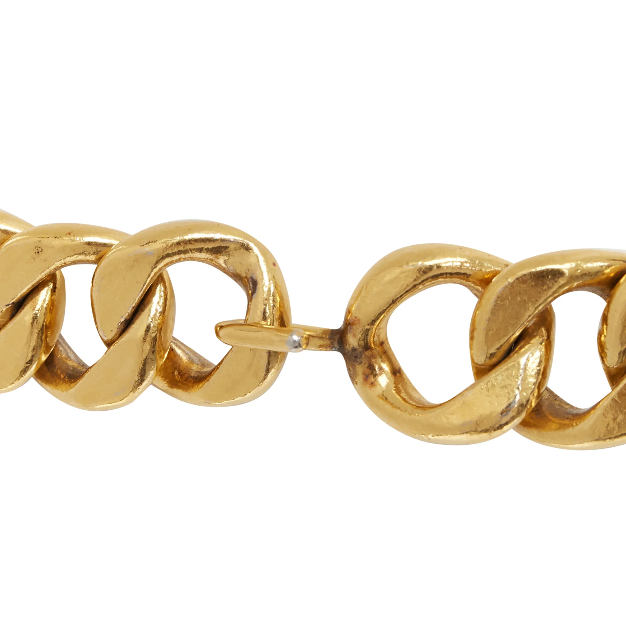Chanel gold plated logo chain necklace - Image 5