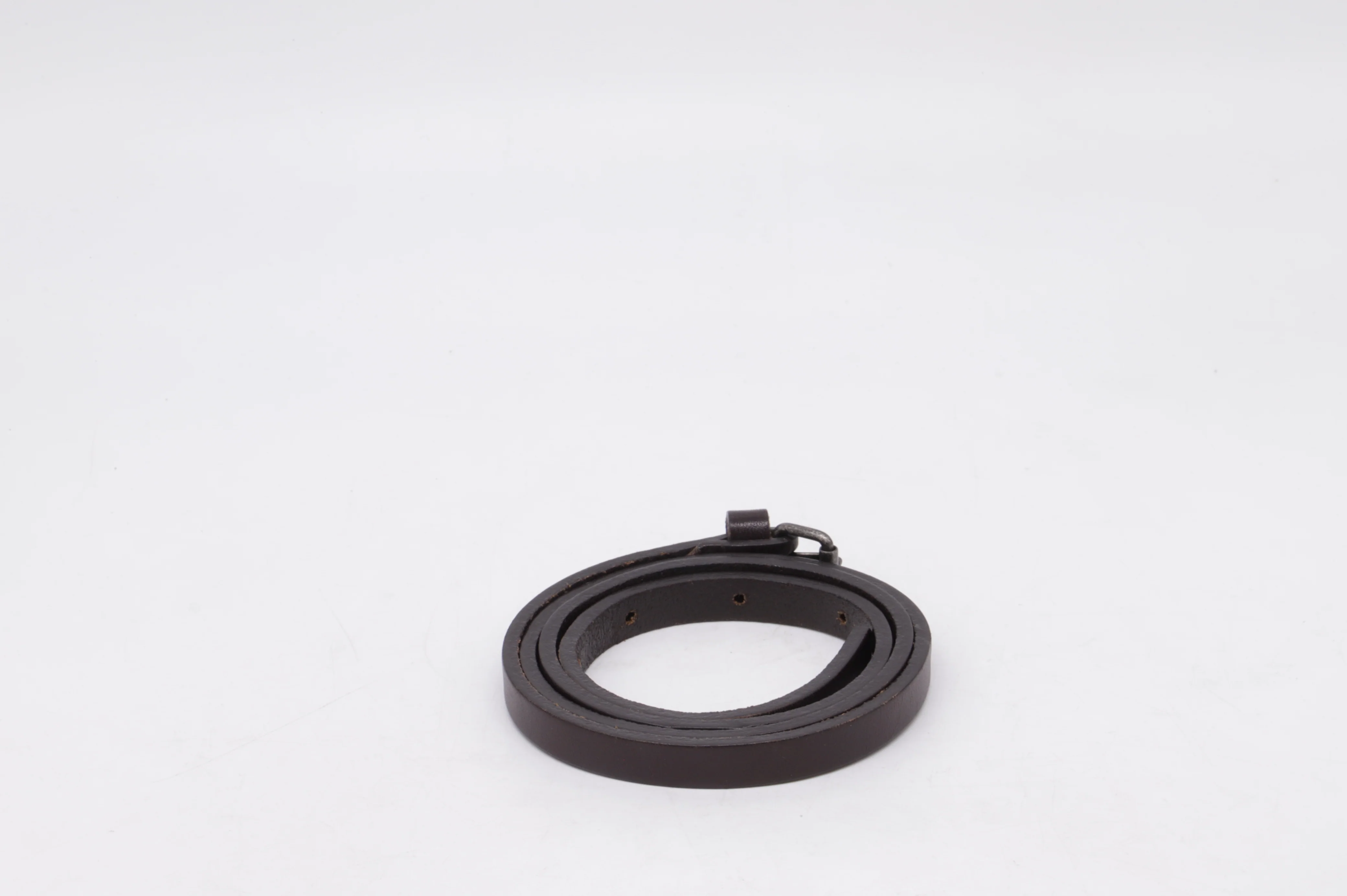 Fendi Buckled Skinny Belt in Brown Leather - Image 9