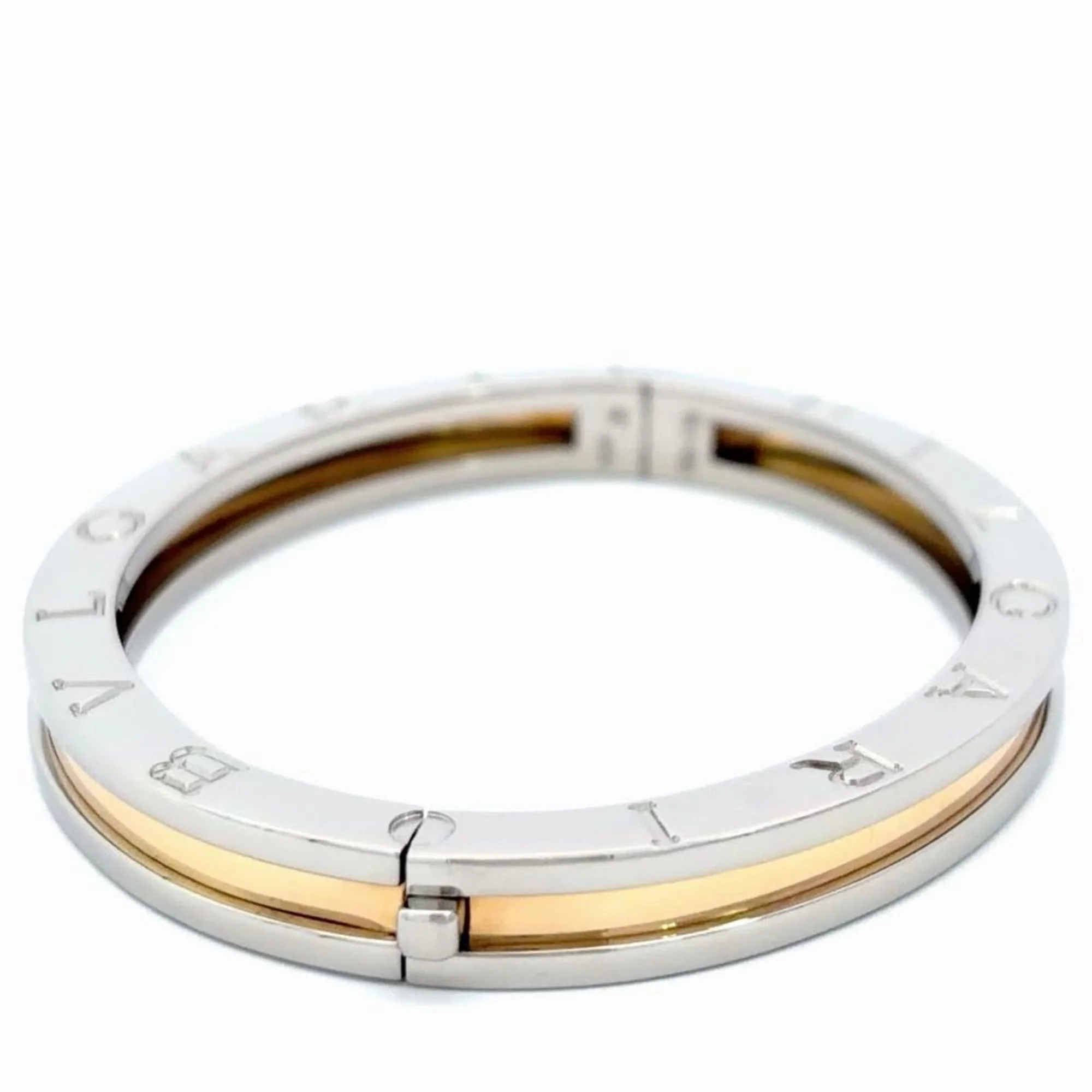 B.Zero1 Bracelet 18K Yellow Gold and Stainless Steel - Image 4