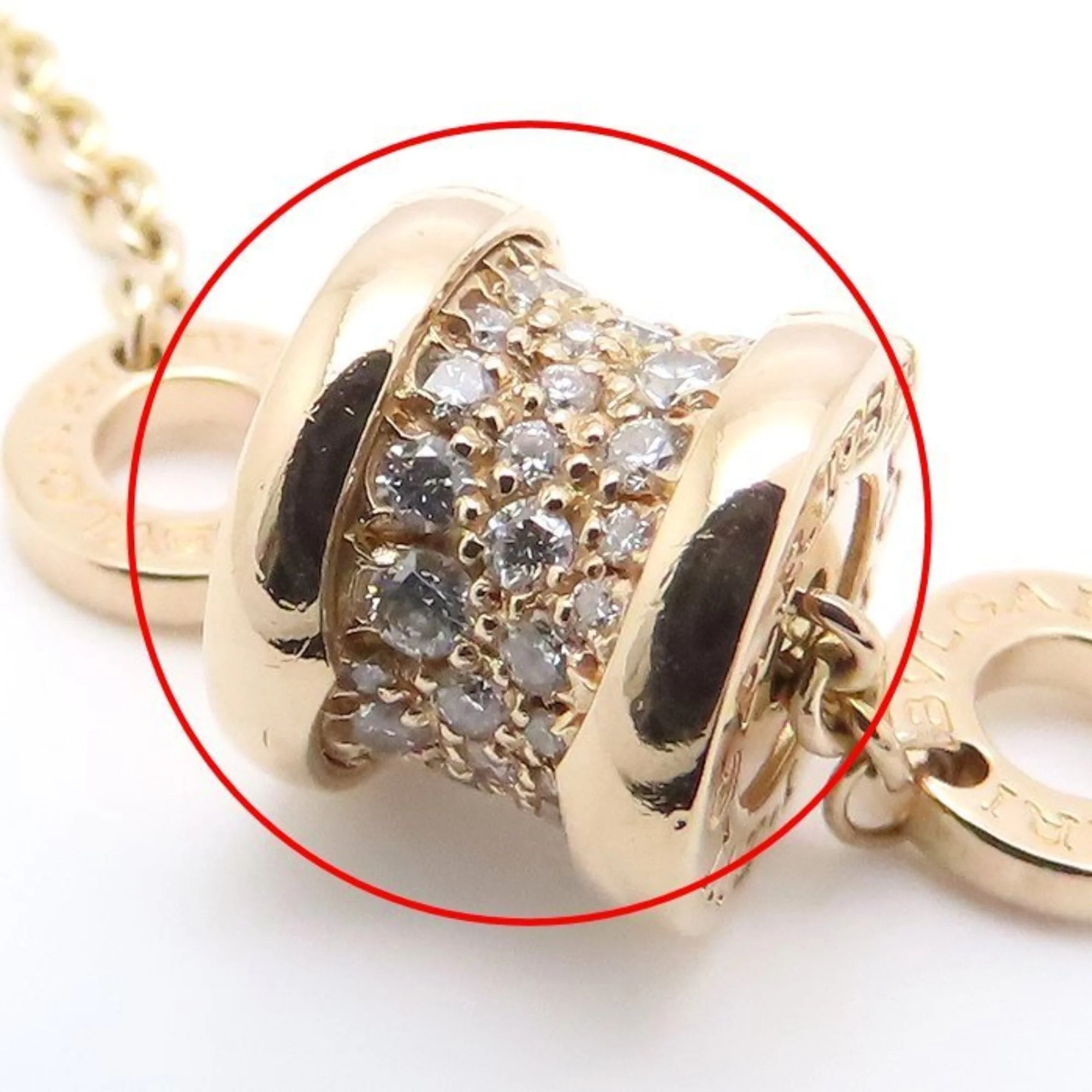 B.Zero1 Bracelet 18K Yellow Gold with Diamond - Image 8