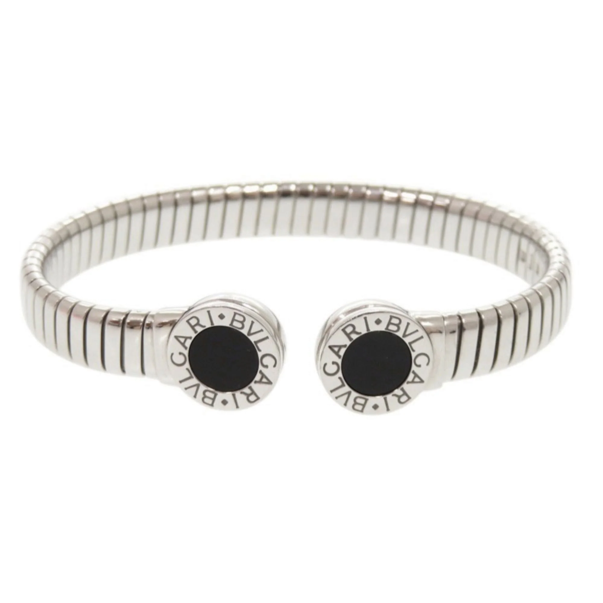 Tubogas Bracelet Stainless Steel with Onyx