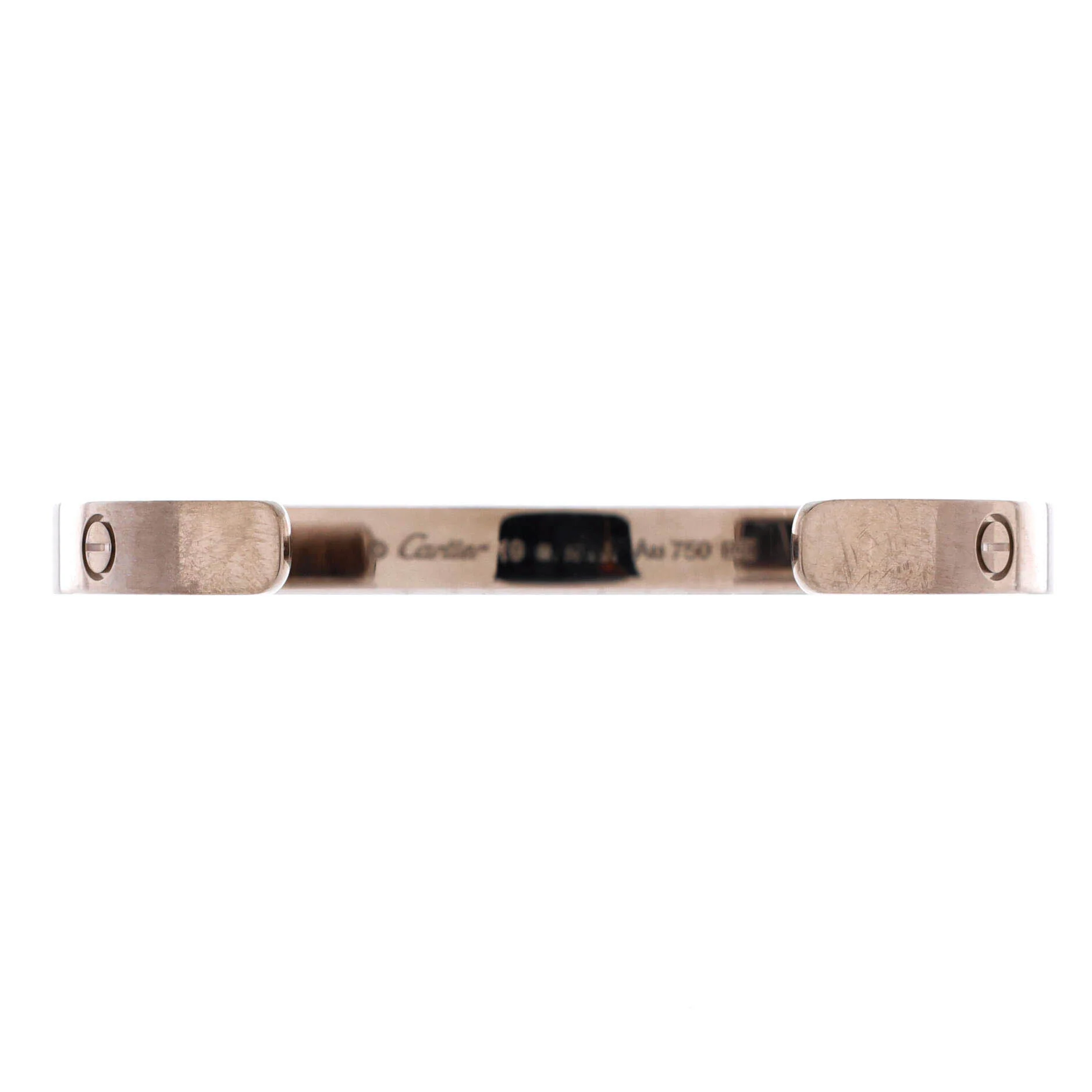 Love Cuff Bracelet 18K White Gold - Image 3