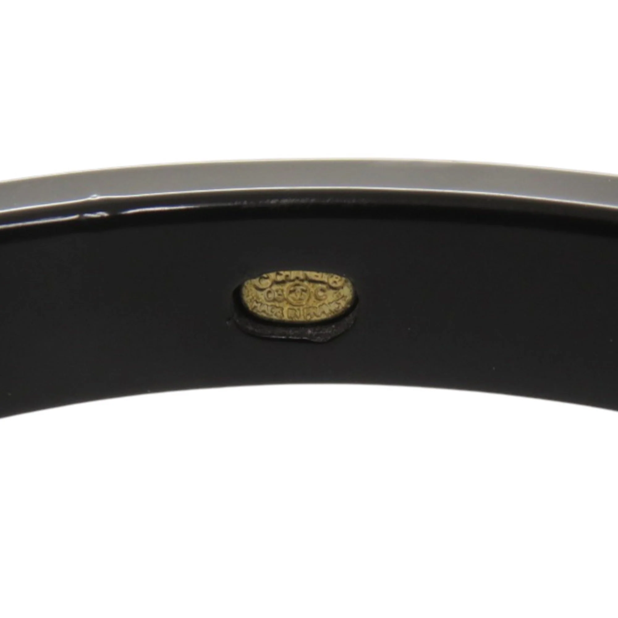 Bangle Artificial Pearl and Plastic Black Bracelet - Image 5