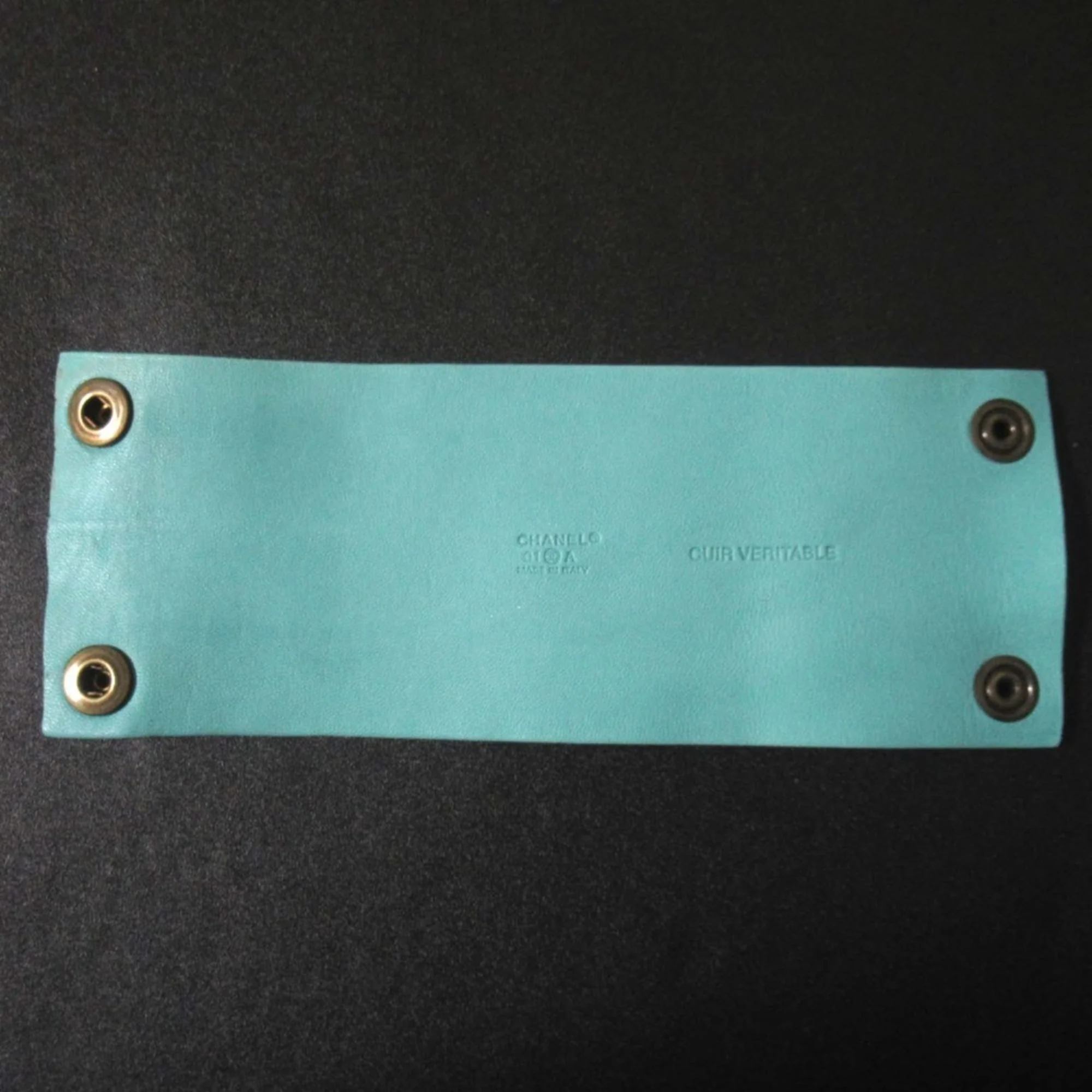 Bangle Leather Black and Blue Bracelet - Image 5