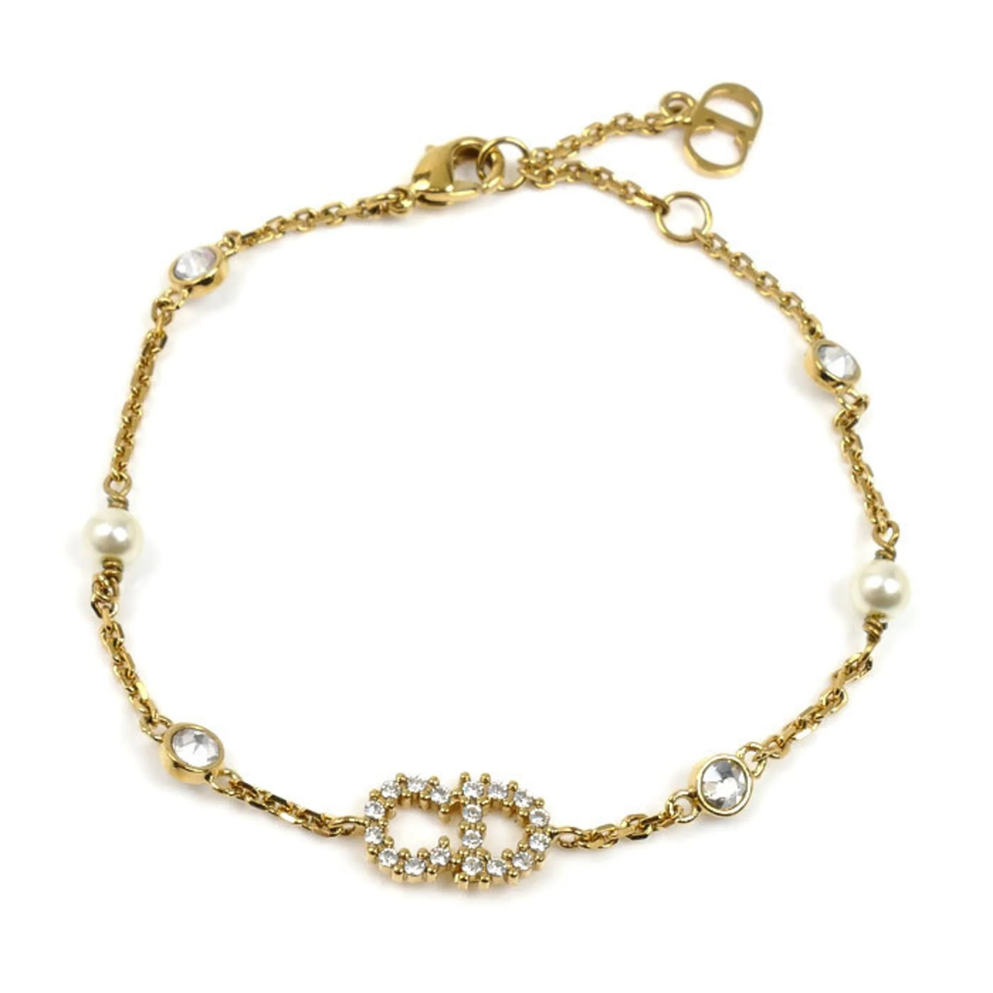 Clair D Lune Bracelet Metal and Faux Pearl