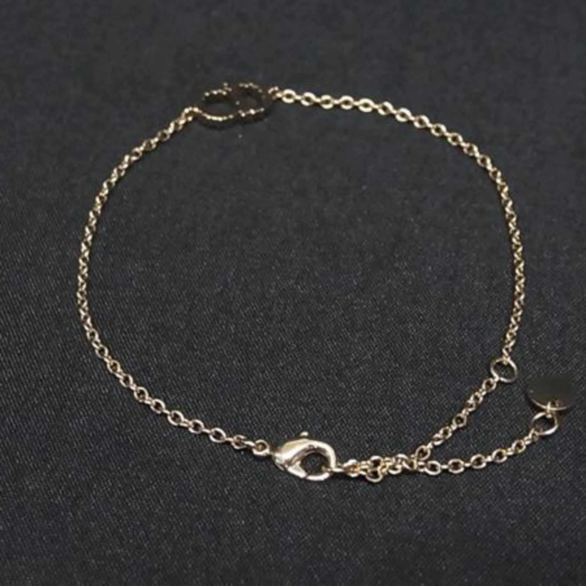 Clair D Lune Bracelet Metal Gold with Rhinestones - Image 3