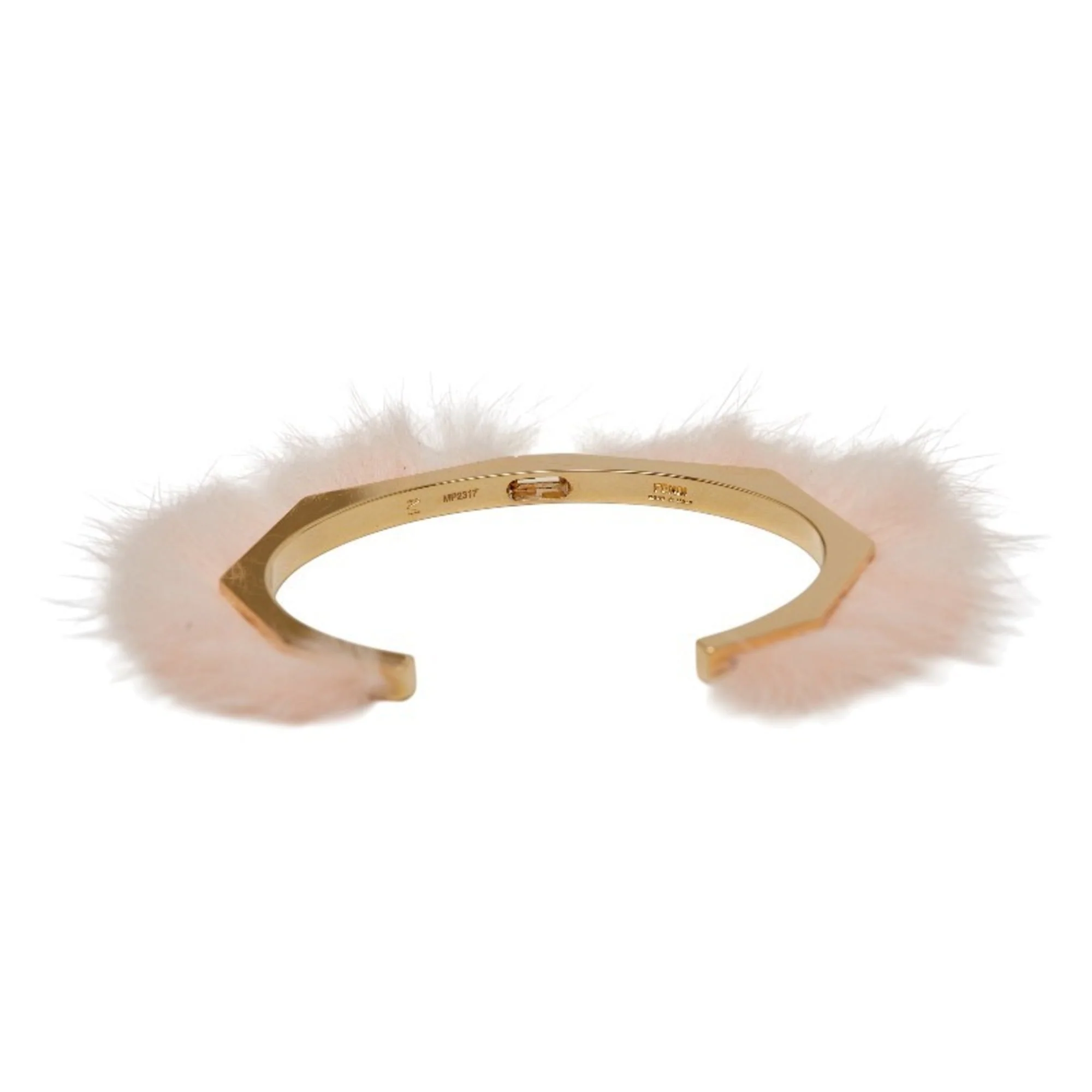 Set Of 2 Bracelet Fur Pink and Orange - Image 3