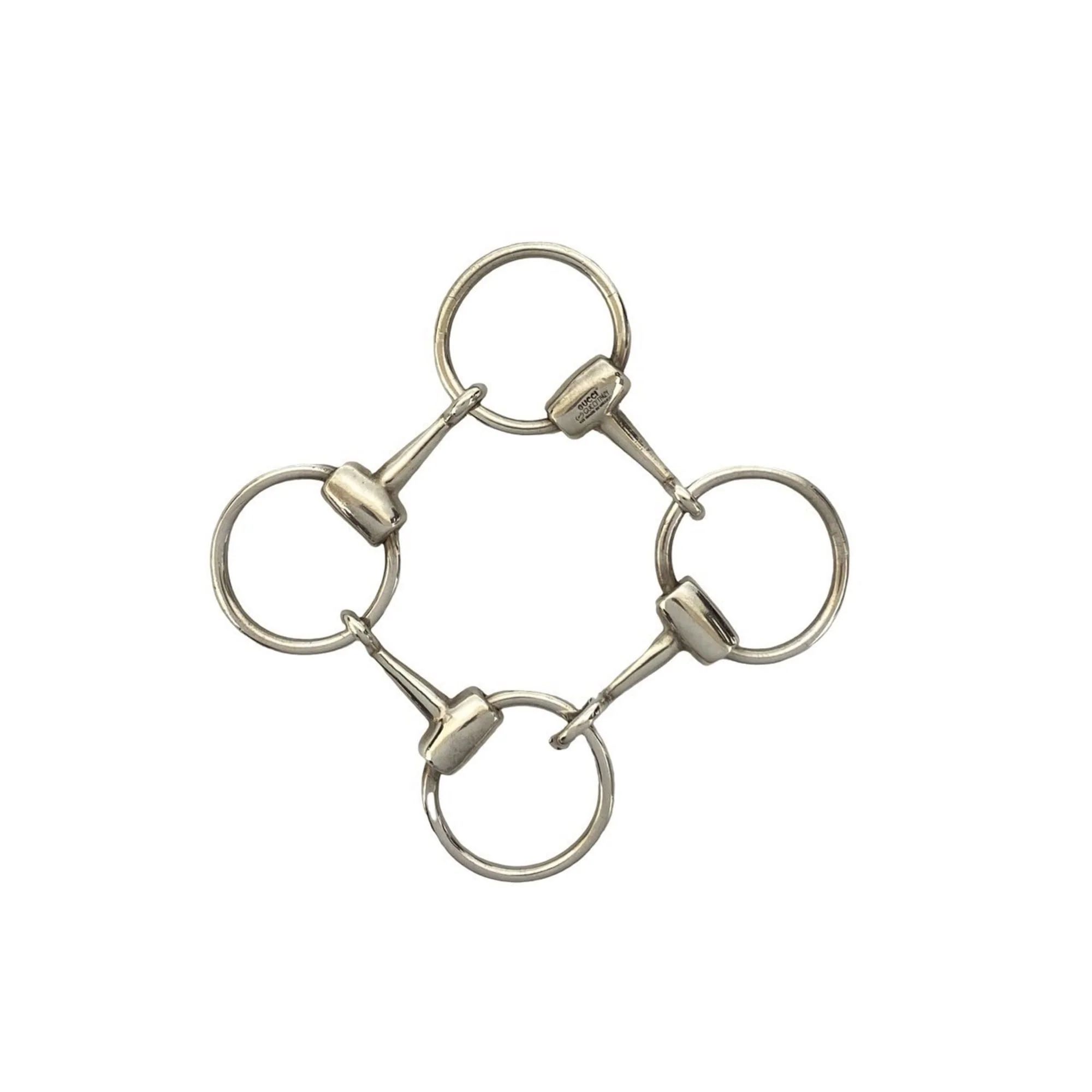 Circle Horsebit Bracelet Sterling Silver