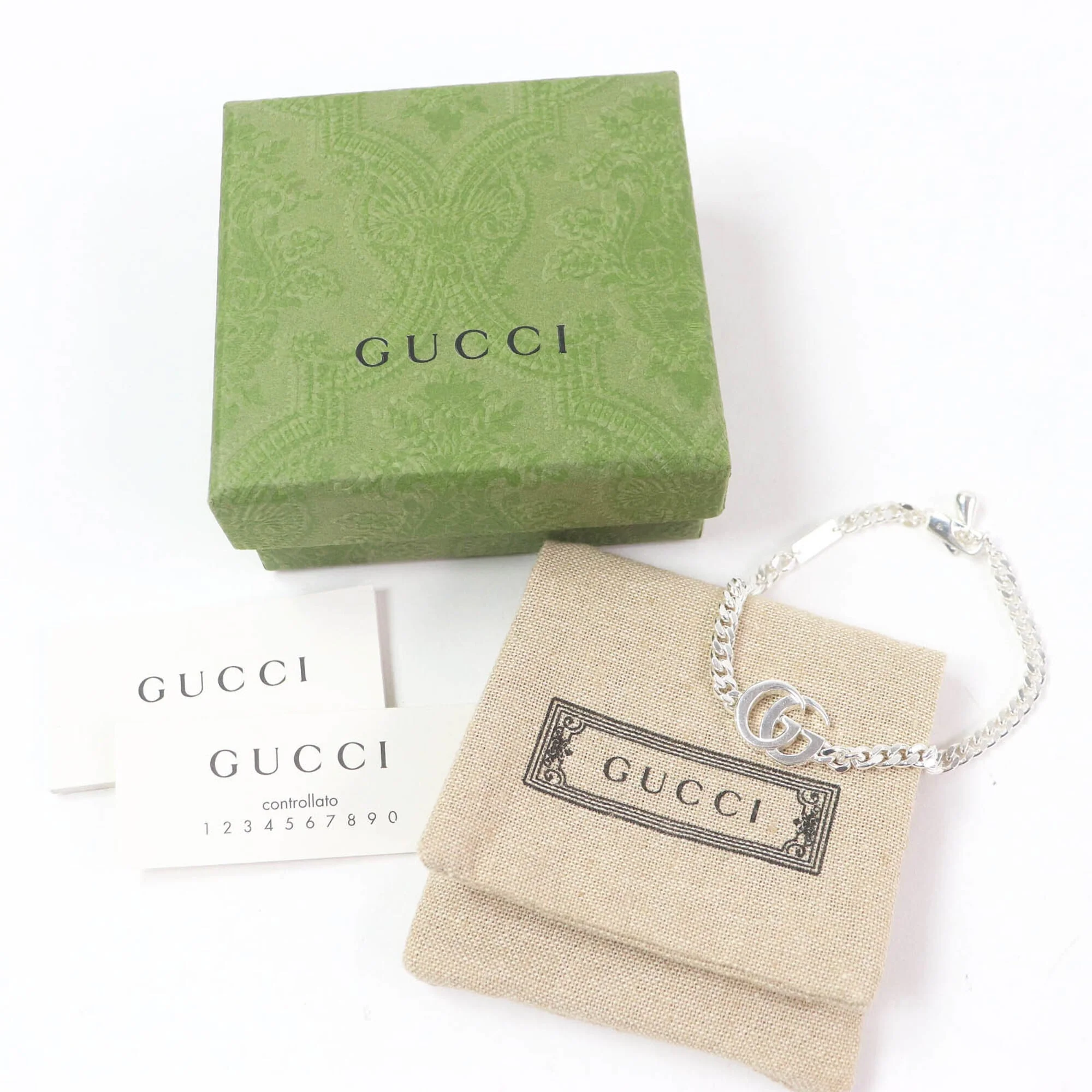 Double G Chain Bracelet Sterling Silver - Image 2