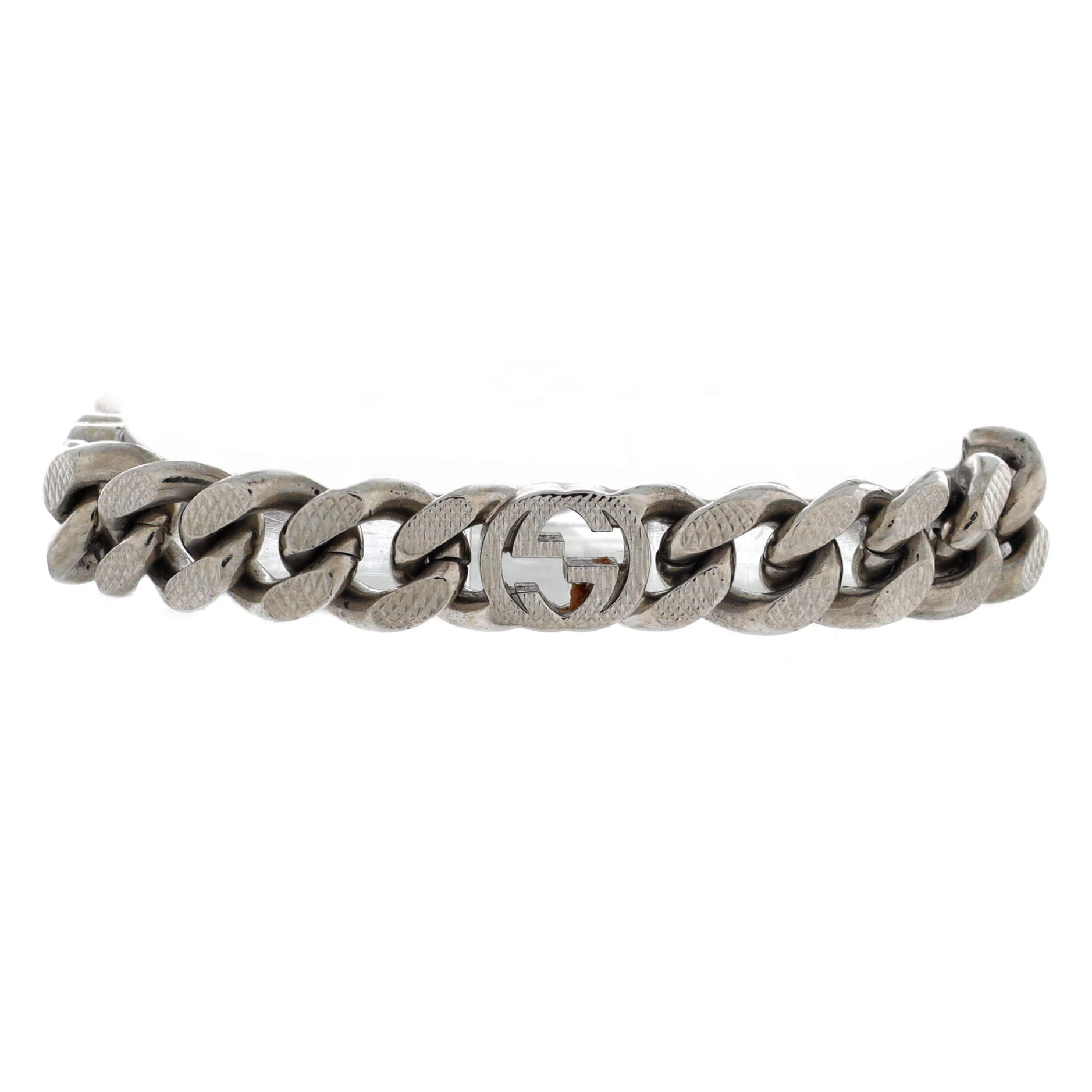 Interlocking G Curb Chain Bracelet Metal - Image 2