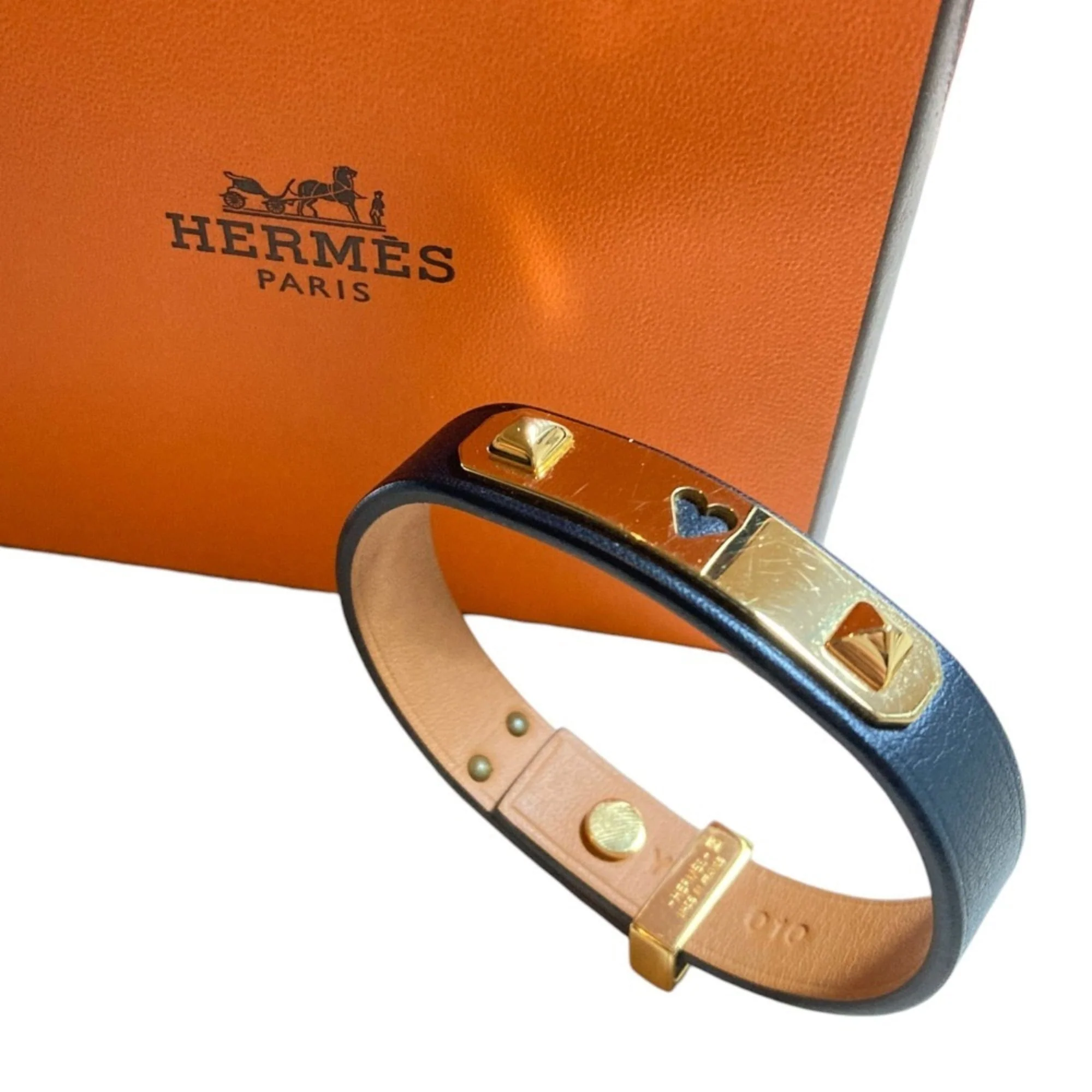 As De Coeur Bracelet Swift Leather Navy