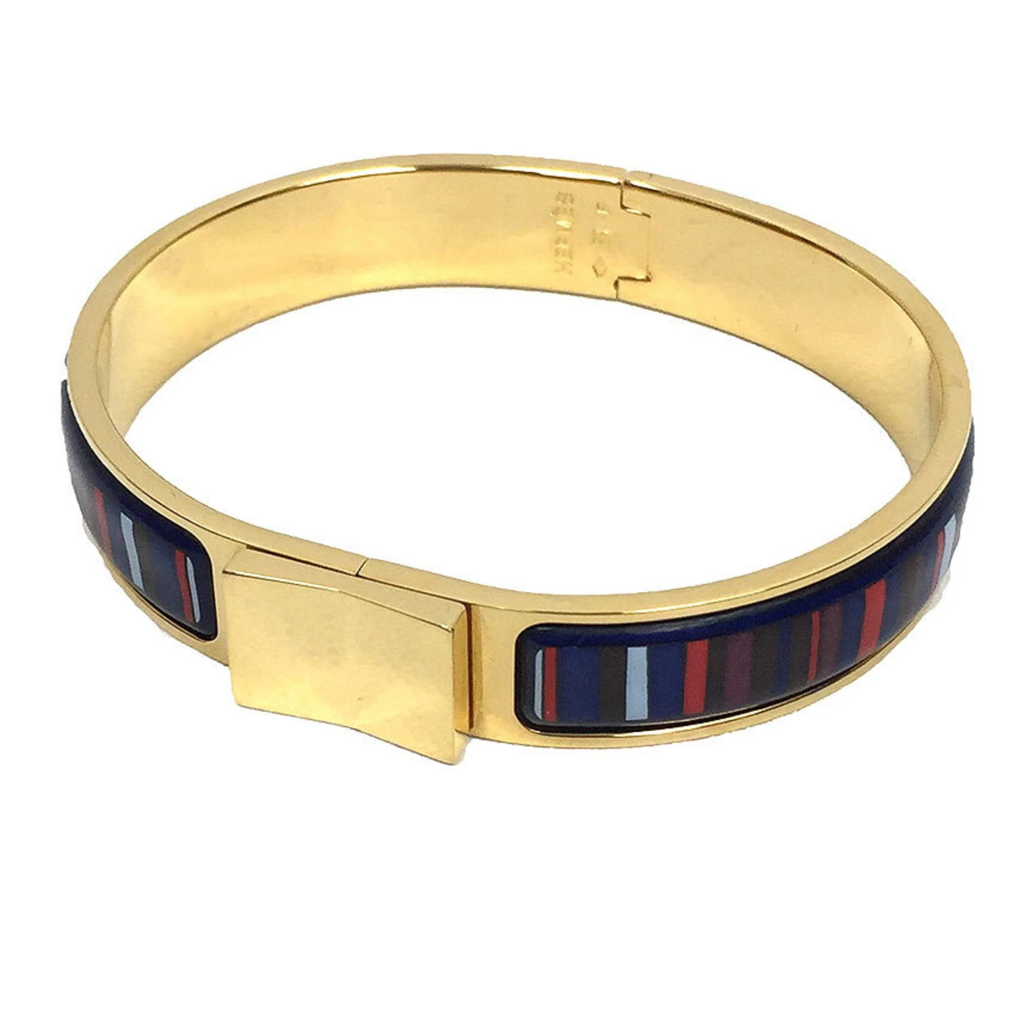 Bangle Bracelet Brass and Enamel