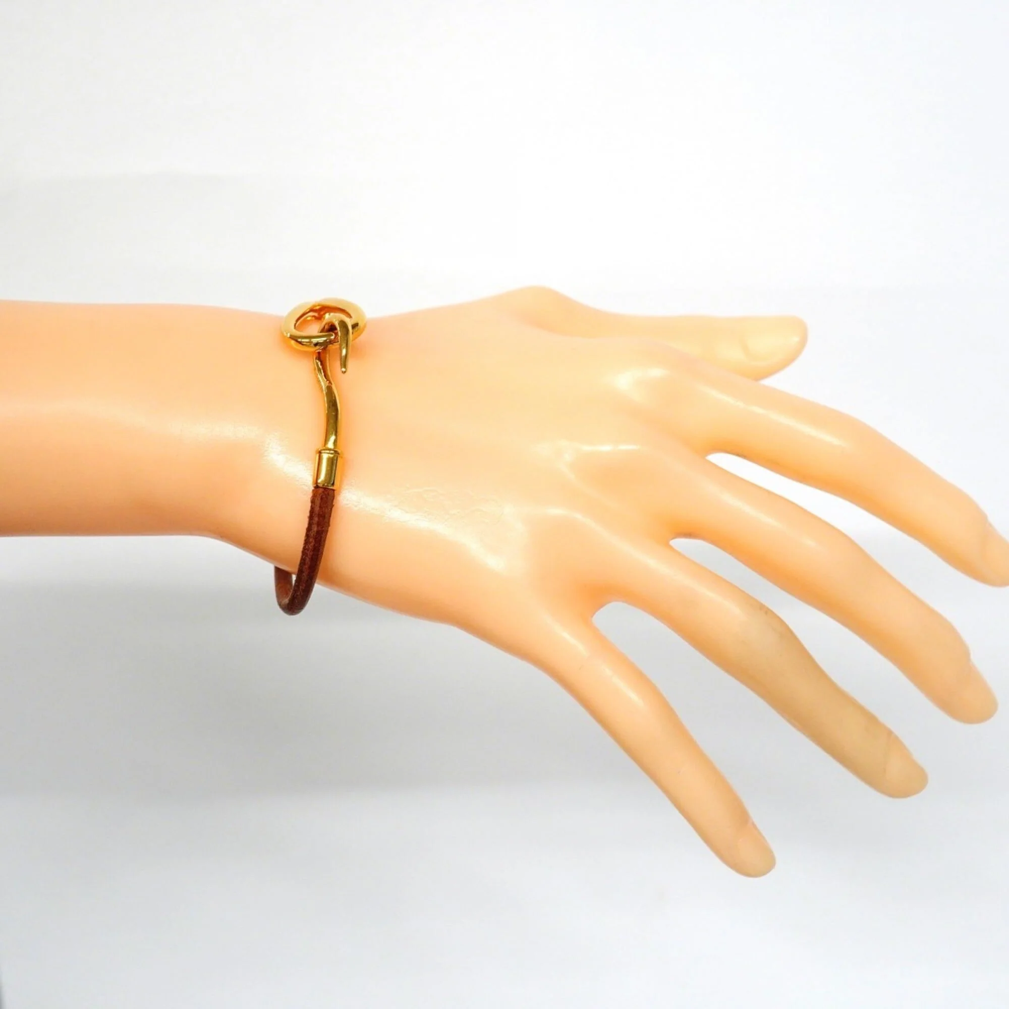 Bracelet Gold and Leather - Image 6
