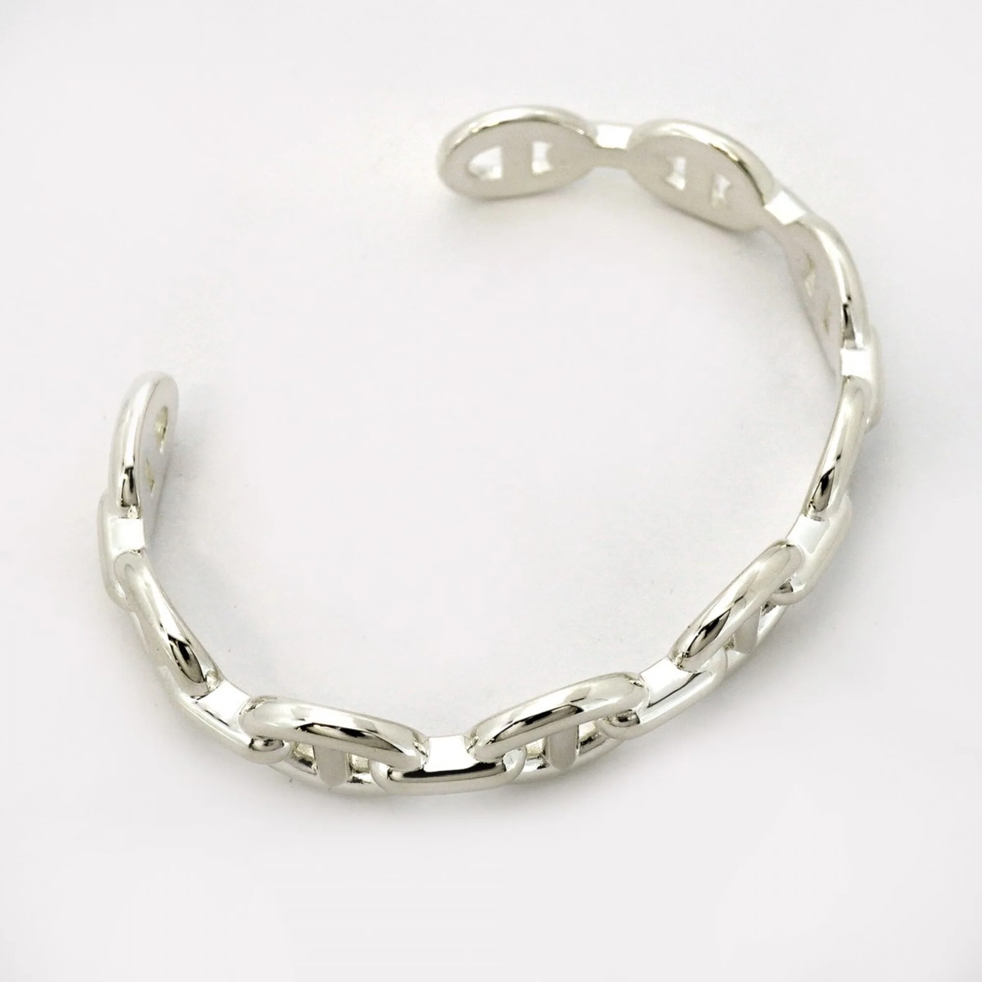 Chaine d'Ancre Bangle Sterling Silver Bracelet - Image 2
