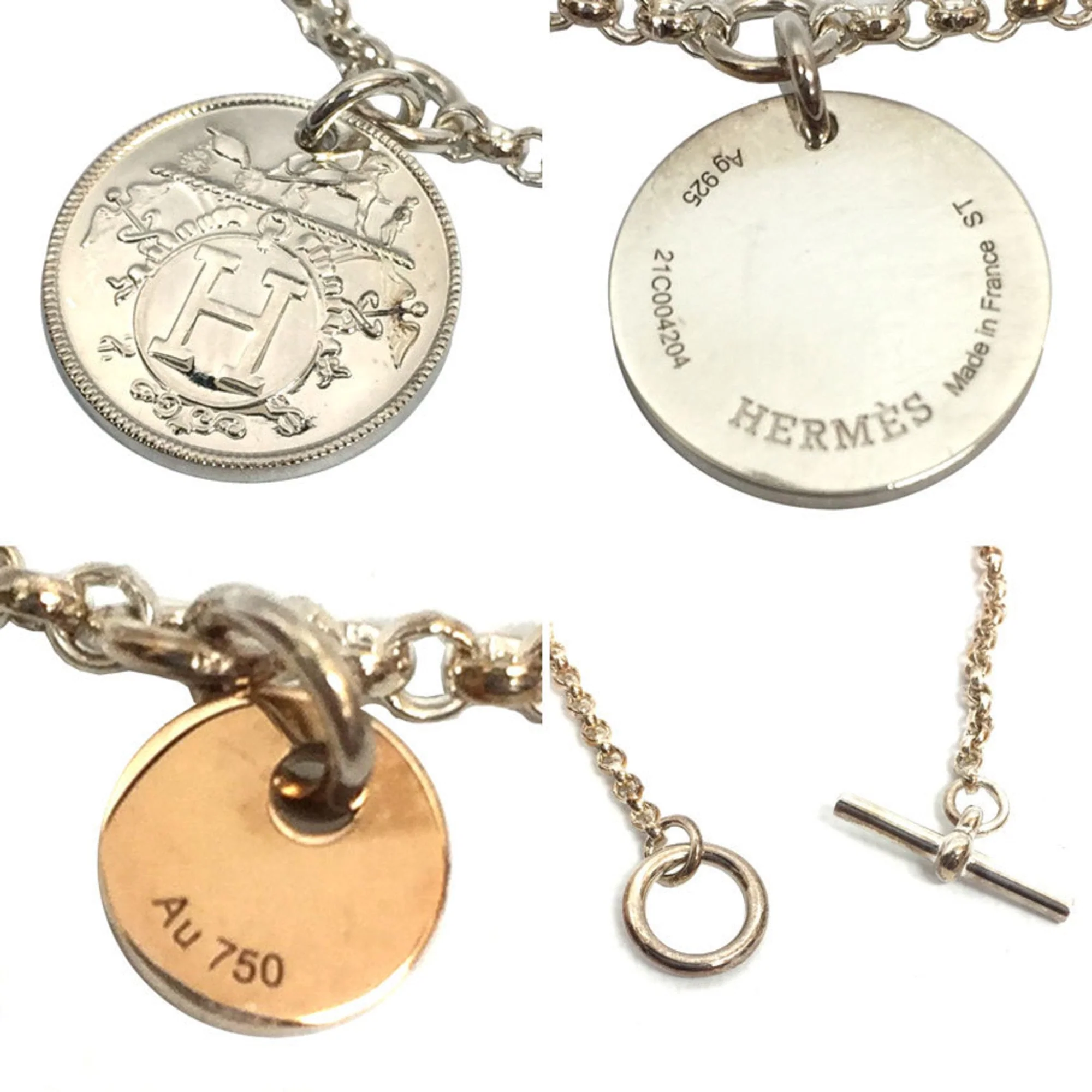 Charm Bracelet 18K Rose Gold and Sterling Silver - Image 4