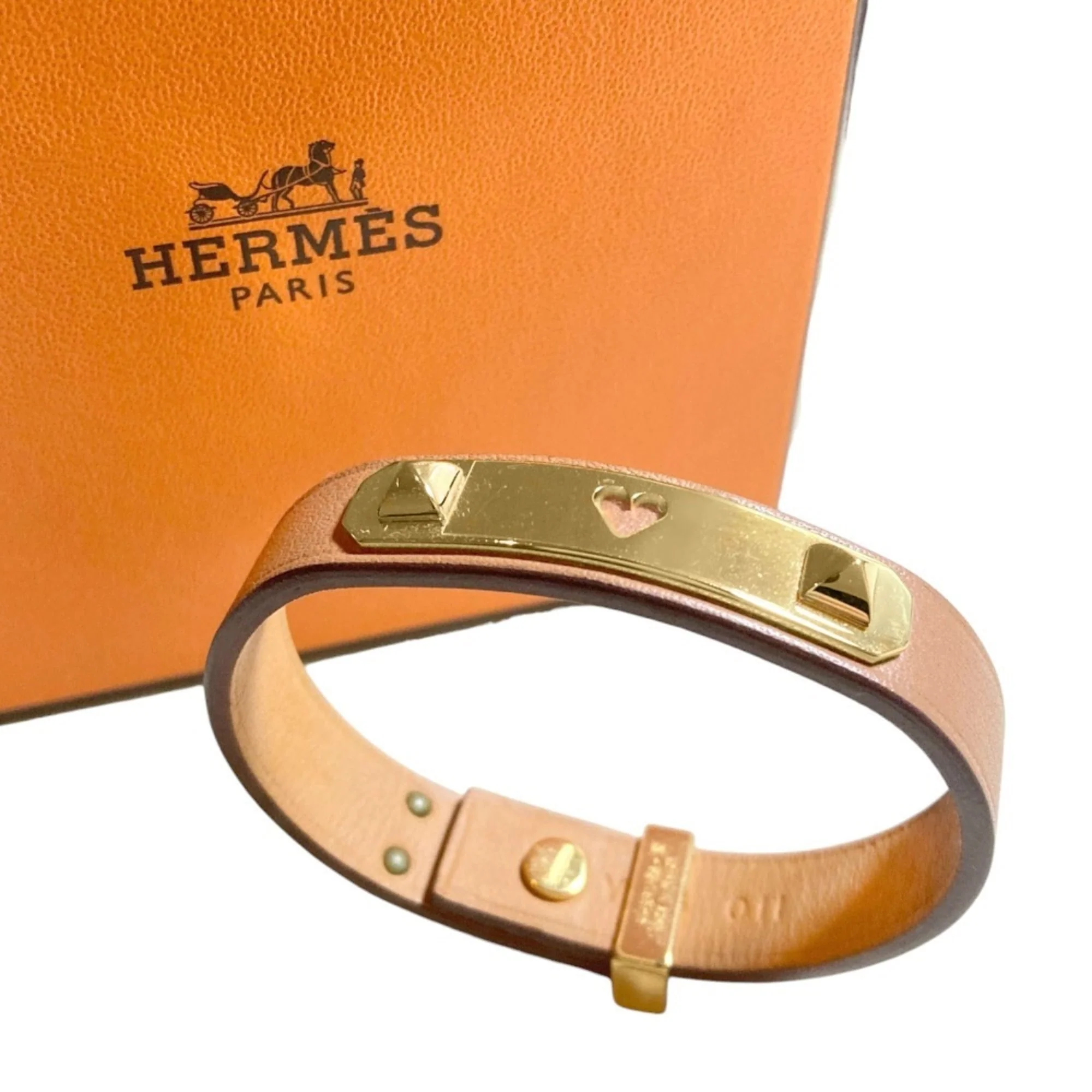 Charm Bracelet Swift Leather Brown