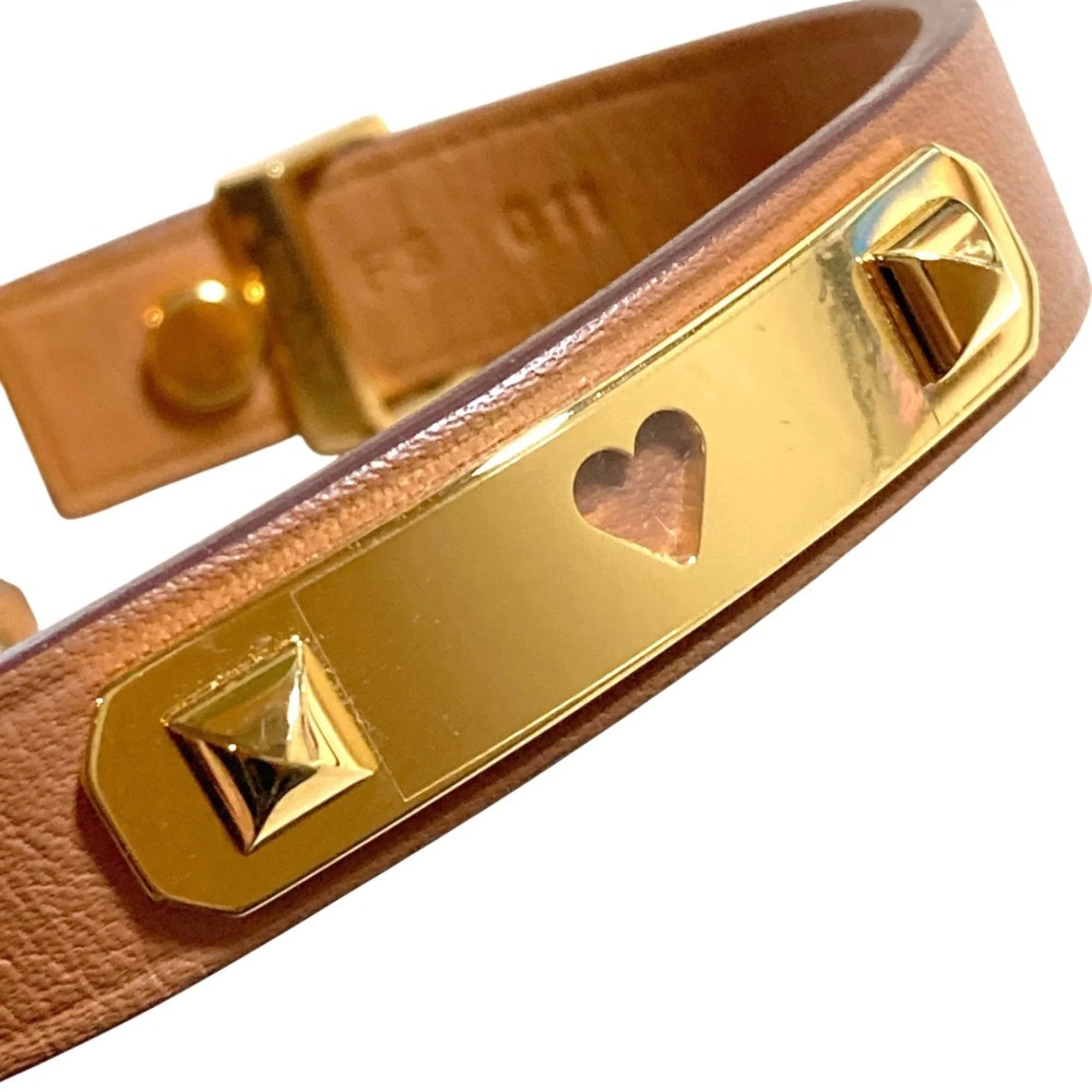 Charm Bracelet Swift Leather Brown - Image 9