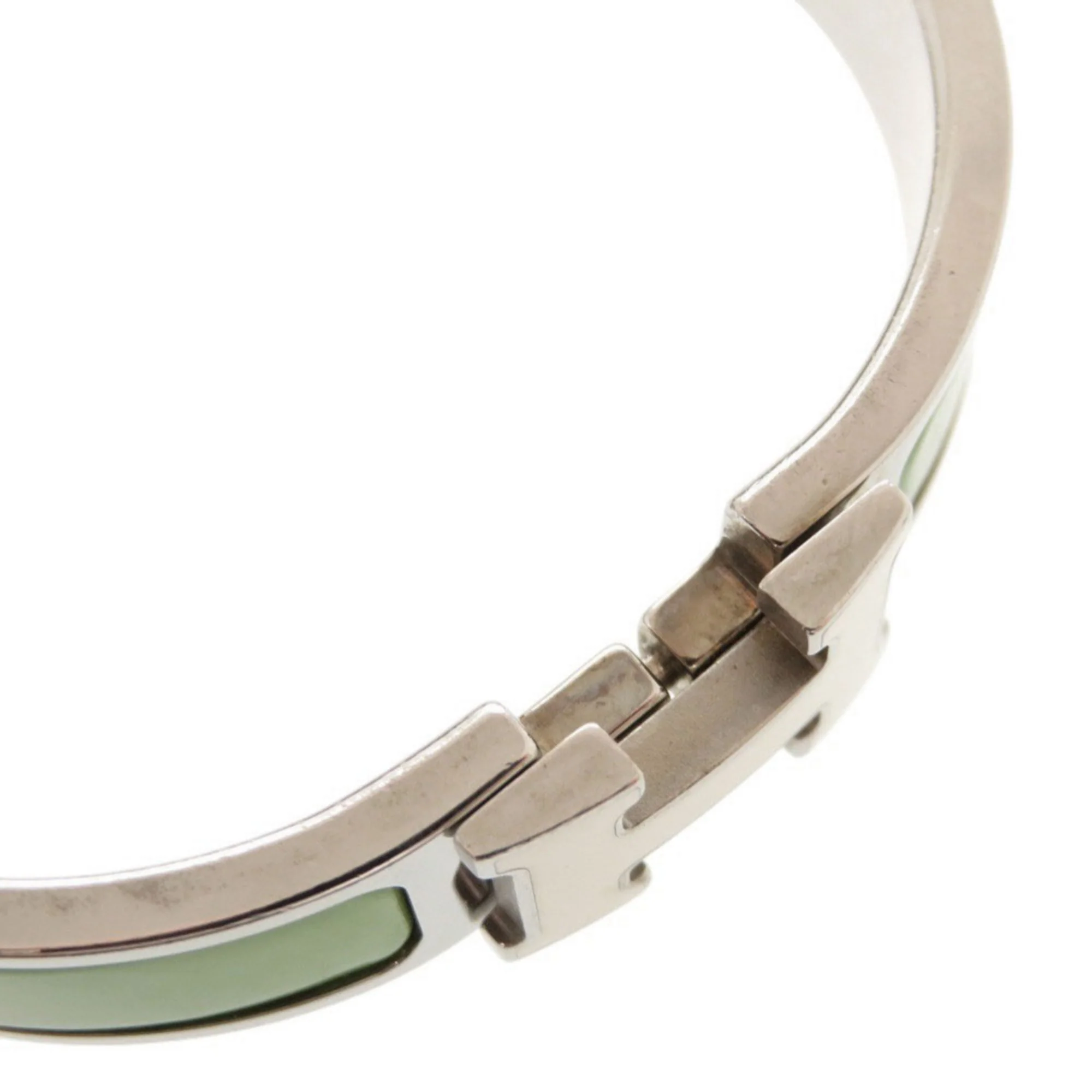 Clic Bracelet Metal Green and Silver - Image 7