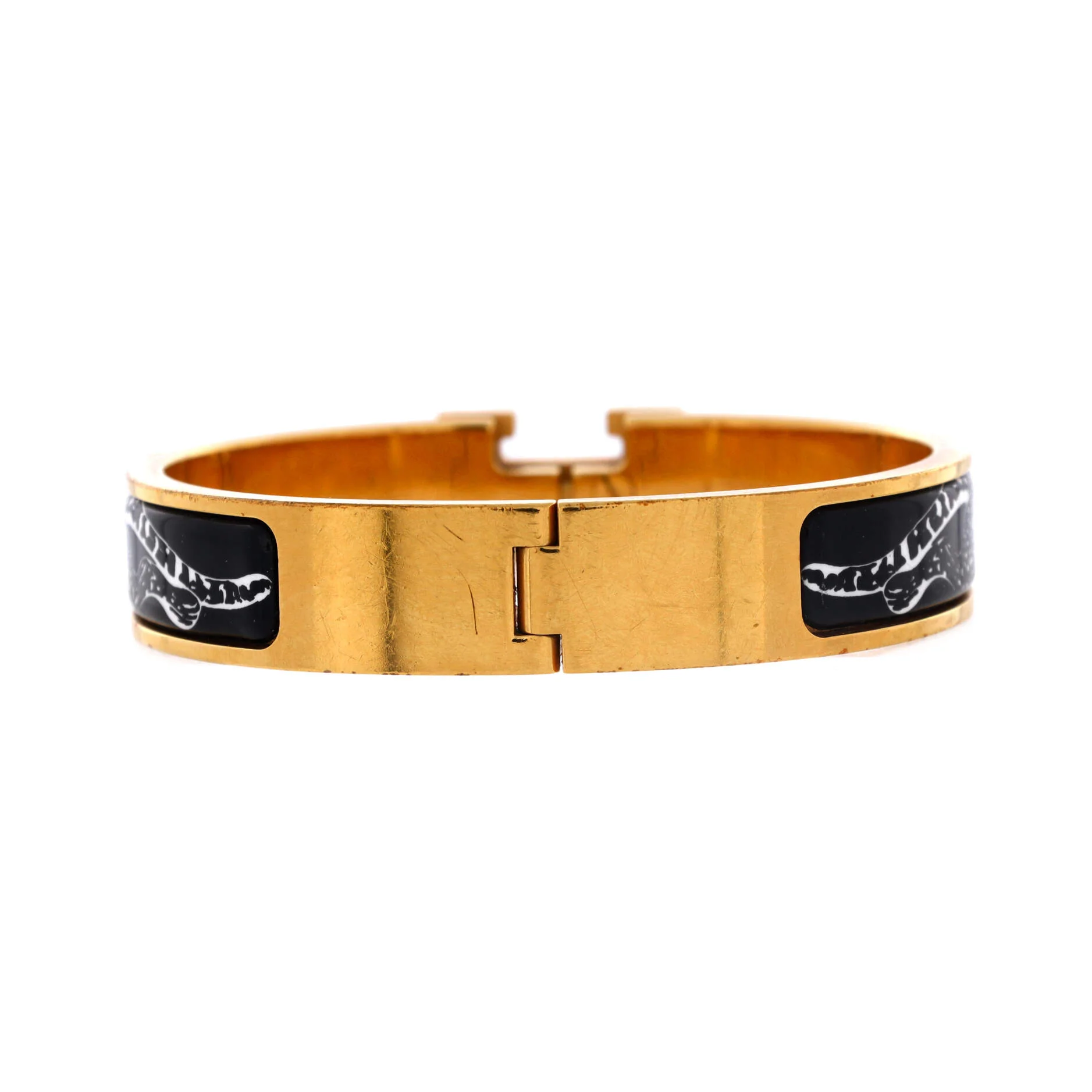 Clic H Bracelet Printed Enamel Extra Narrow - Image 3