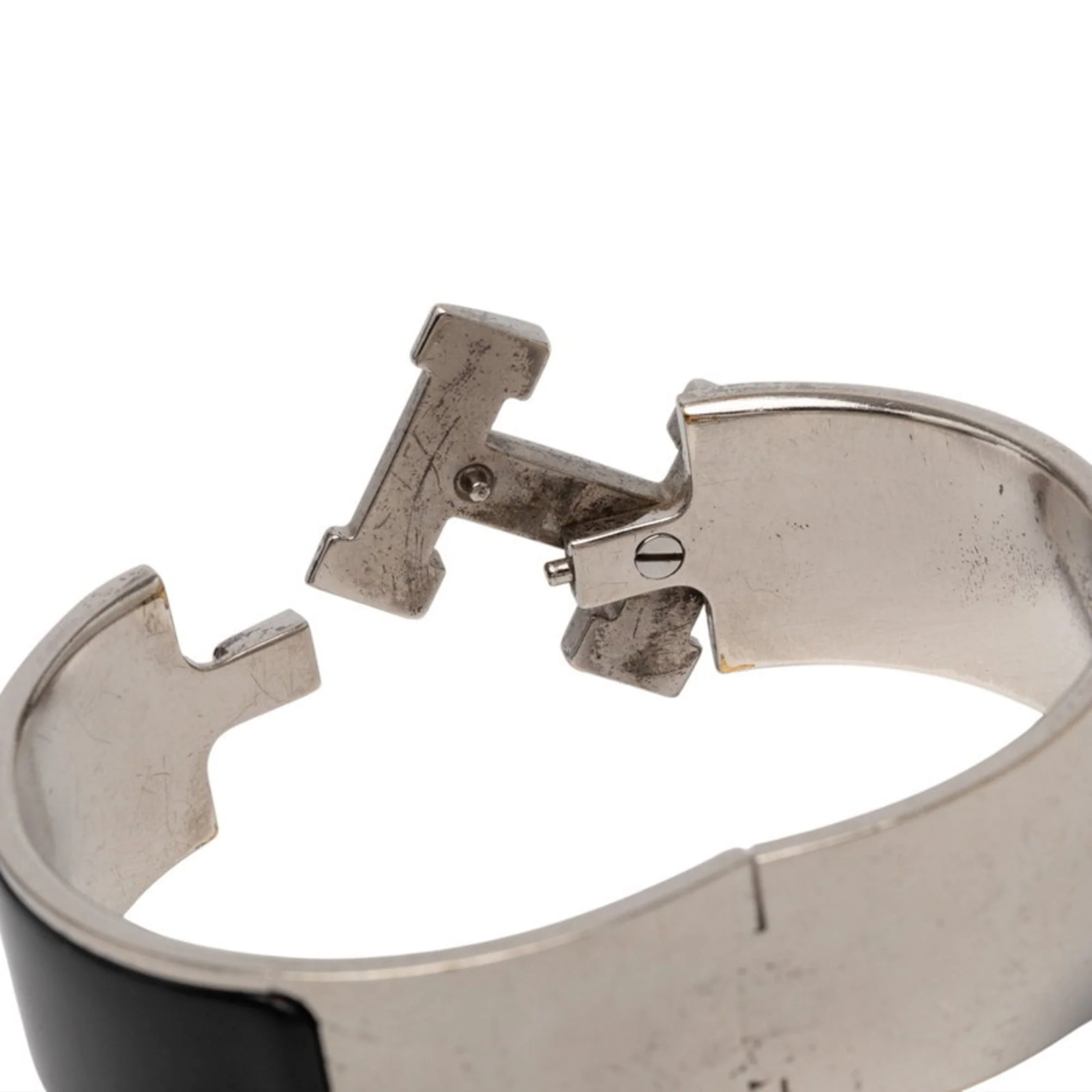 Click Clack H Bracelet Enamel Black - Image 4