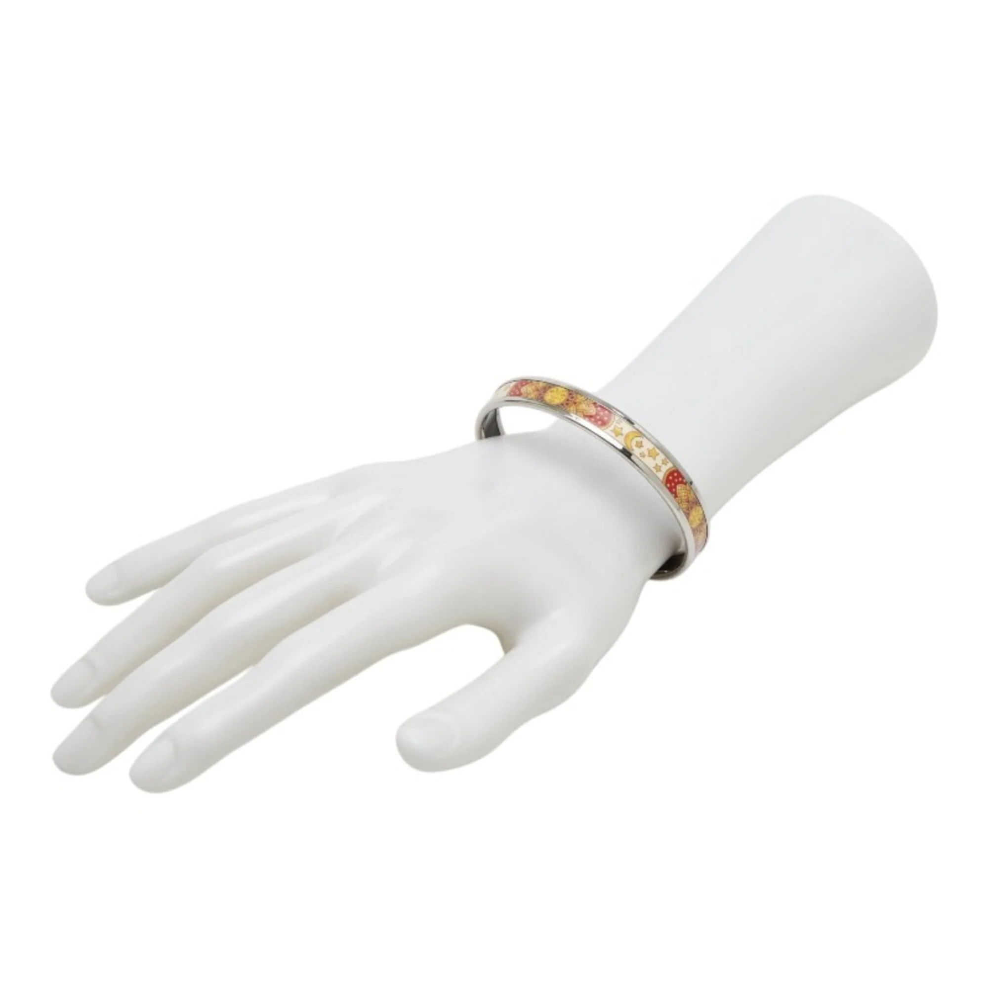 Cloisonné Bracelet Metal Red Silver Yellow - Image 7