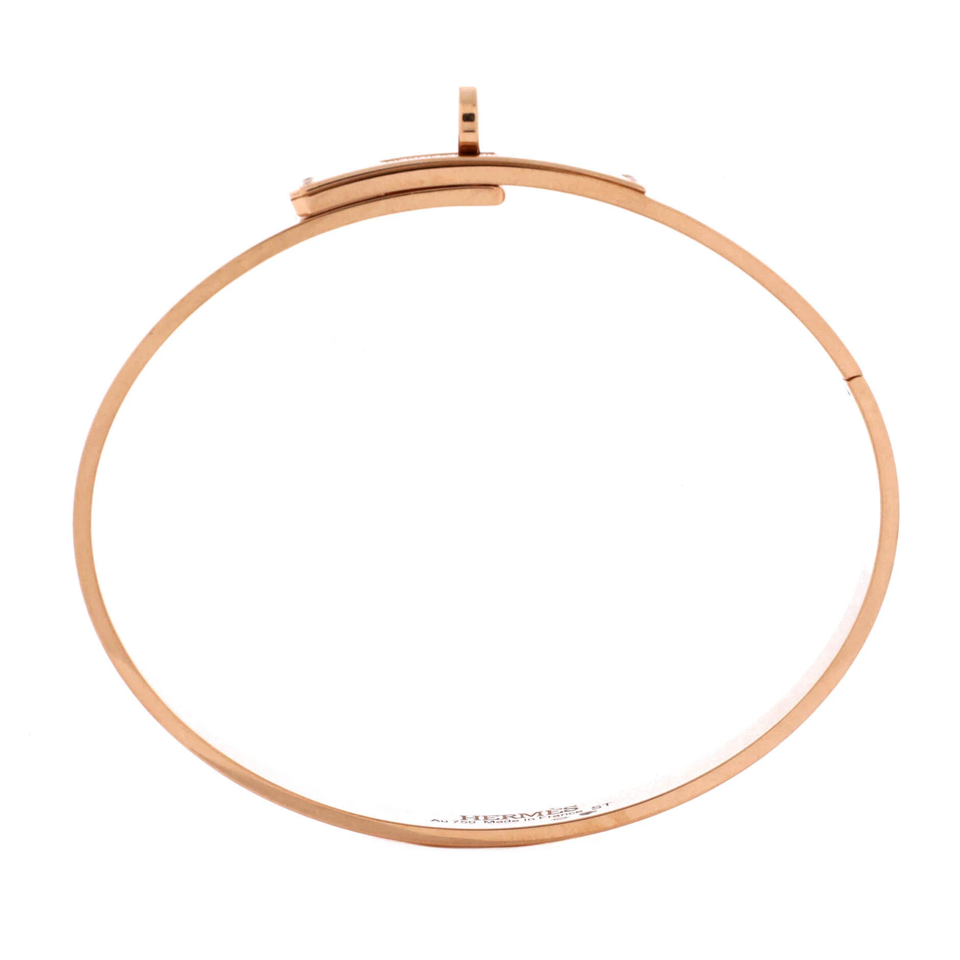 Kelly Bracelet 18K Rose Gold with 4 Diamonds Small - Image 2
