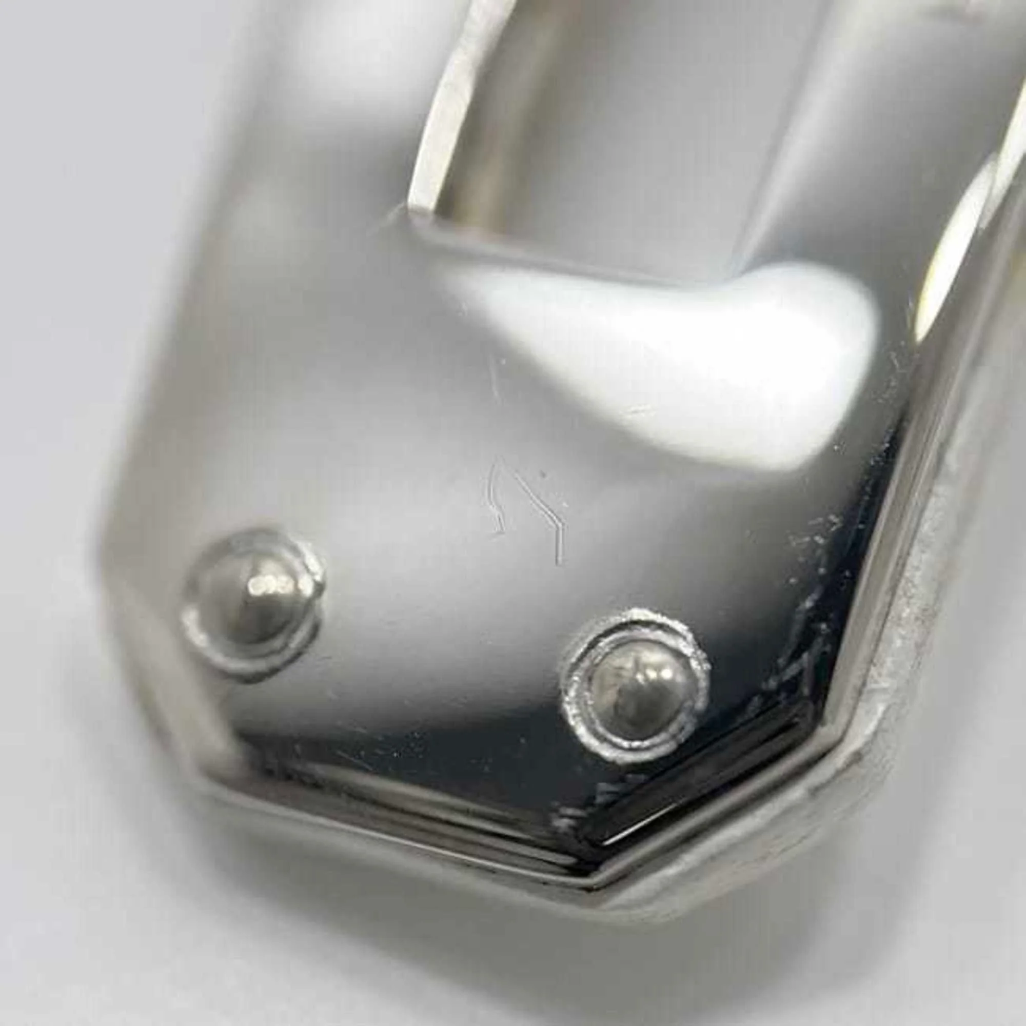 Kelly Bracelet White Leather Silver Hardware - Image 9