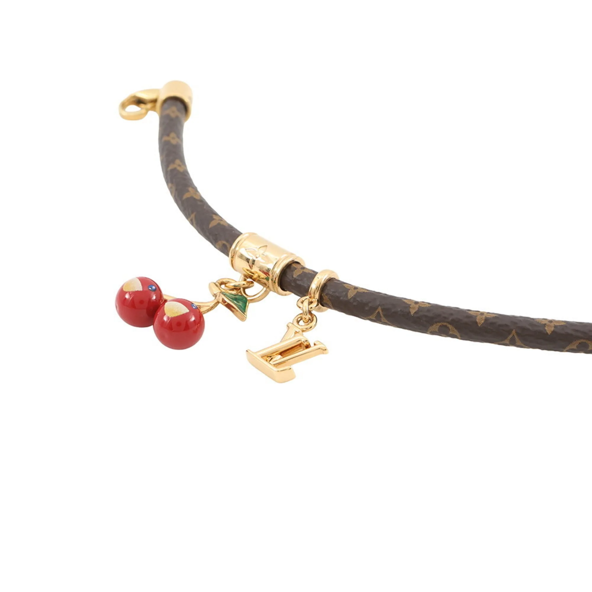 Monogram Bracelet Brown Cherry Gold - Image 2