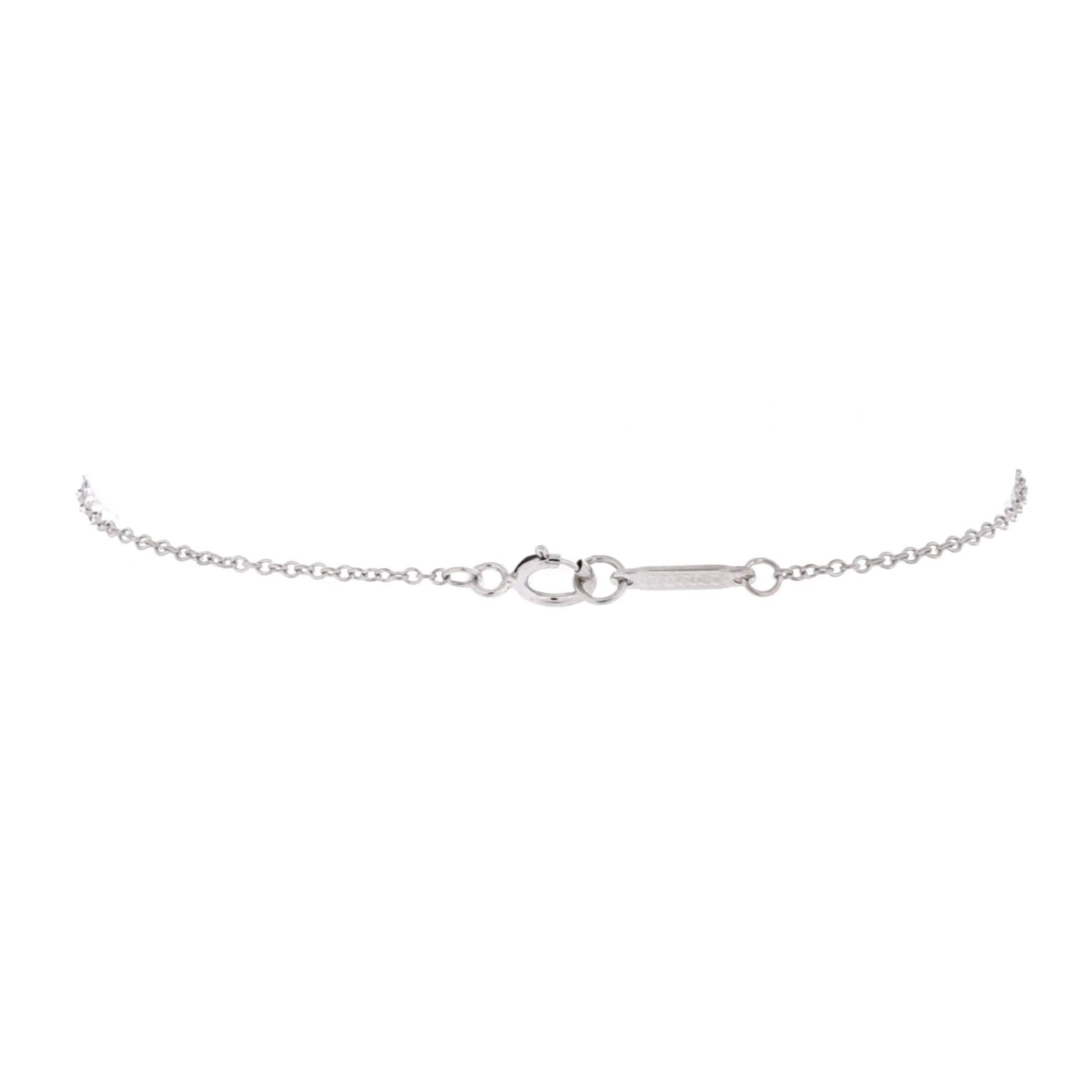 Bow Knot Chain Bracelet 18K White Gold and Diamonds Small - Image 3