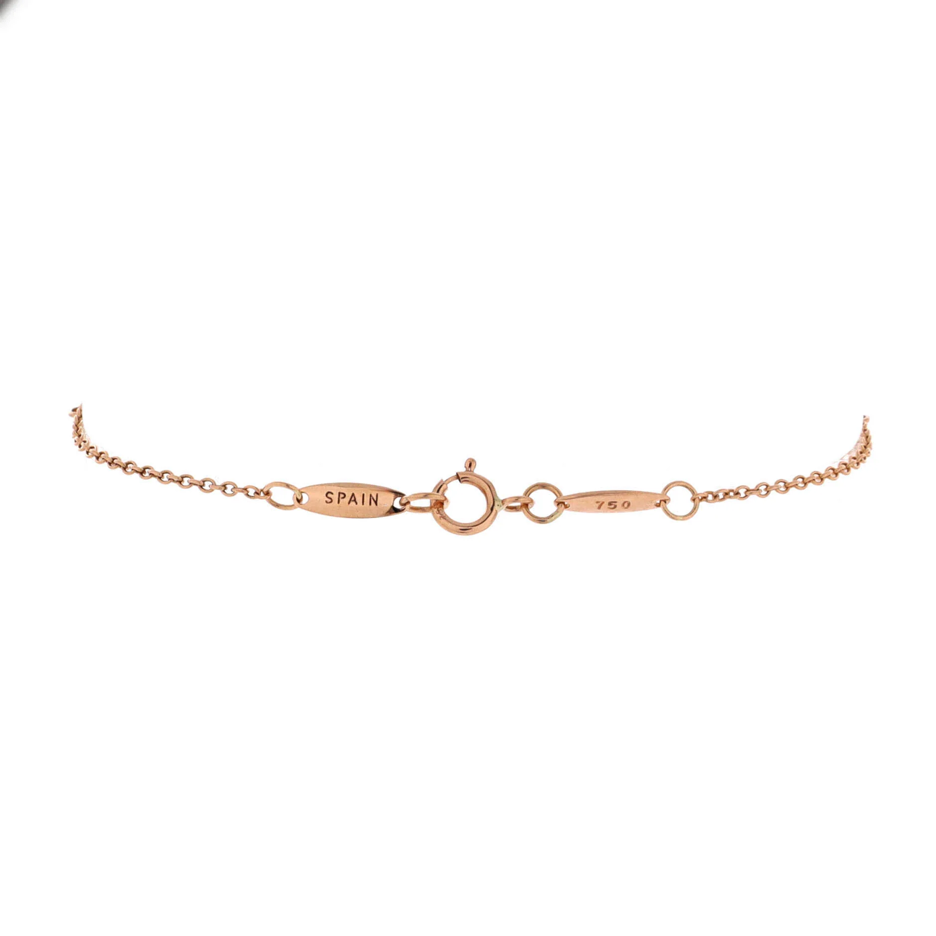 Elsa Peretti Diamonds by the Yard 3 Stone Bracelet 18K Rose Gold with Diamonds - Image 3