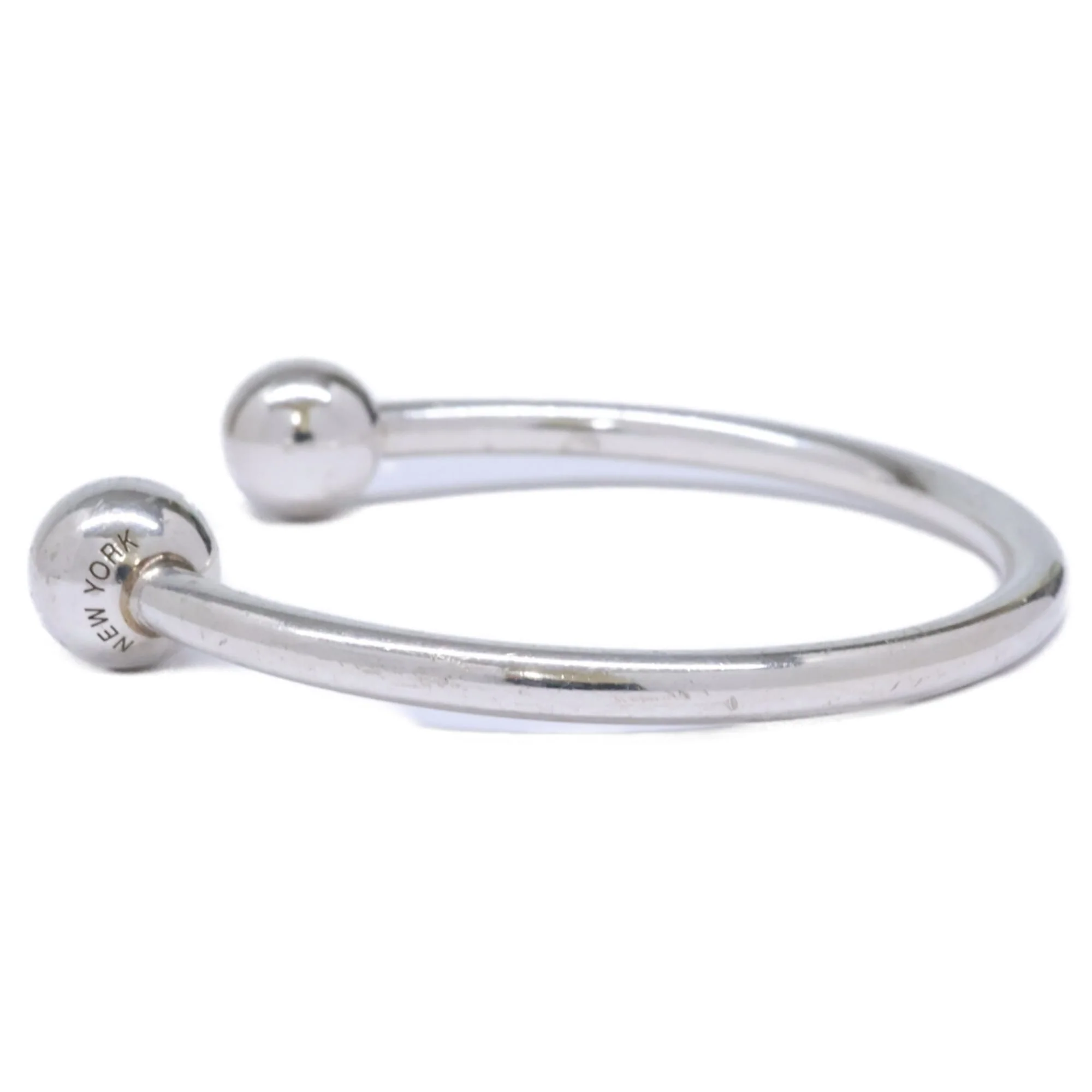 Hardware Ball Wire Bangle Sterling Silver Bracelet - Image 3