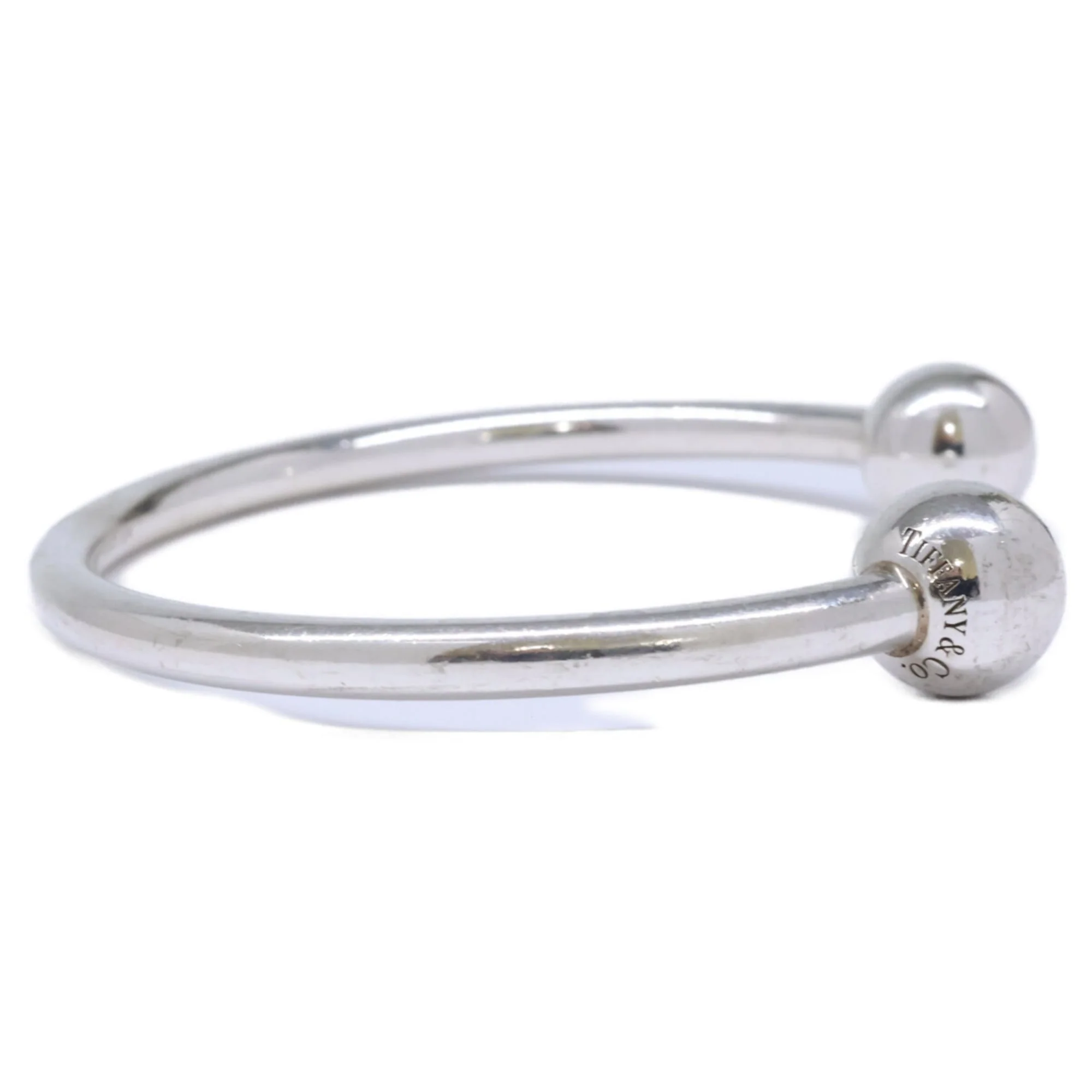 Hardware Ball Wire Bangle Sterling Silver Bracelet - Image 5
