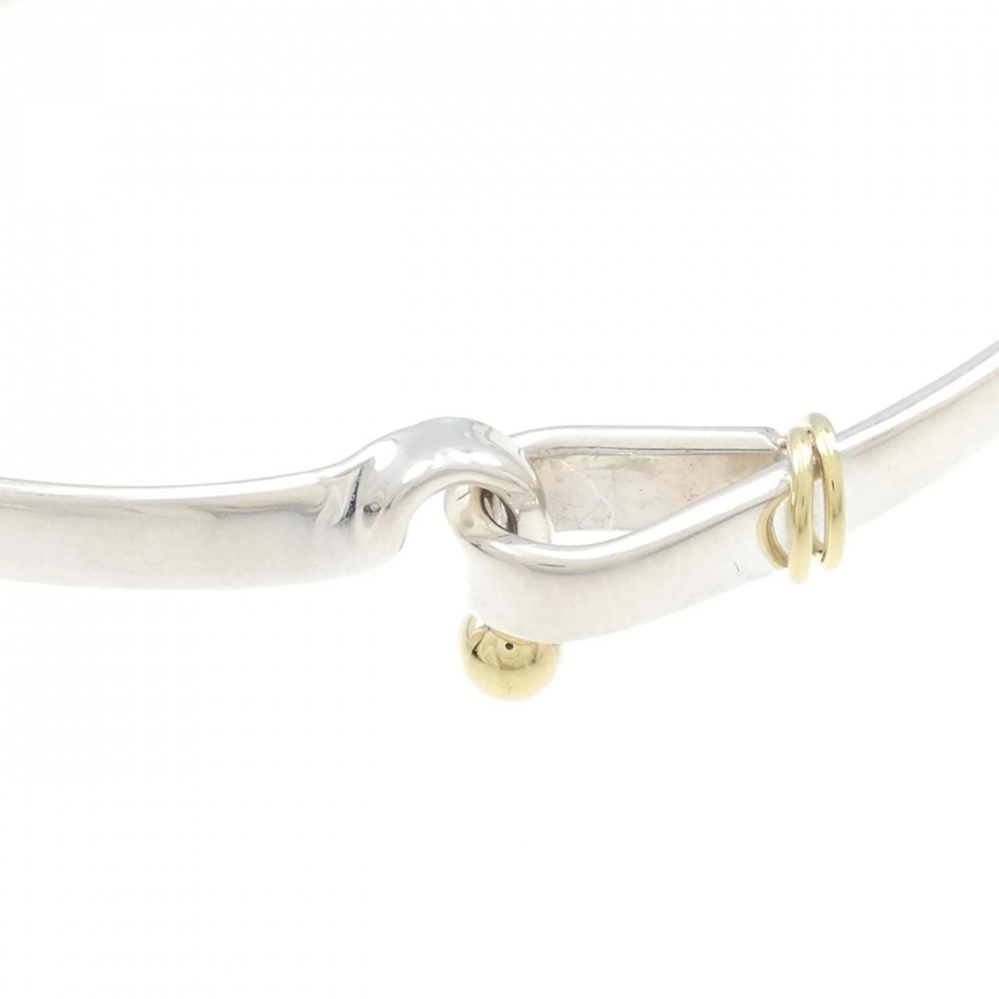 Hook and Eye Bracelet Sterling Silver and 18K Yellow Gold - Image 2