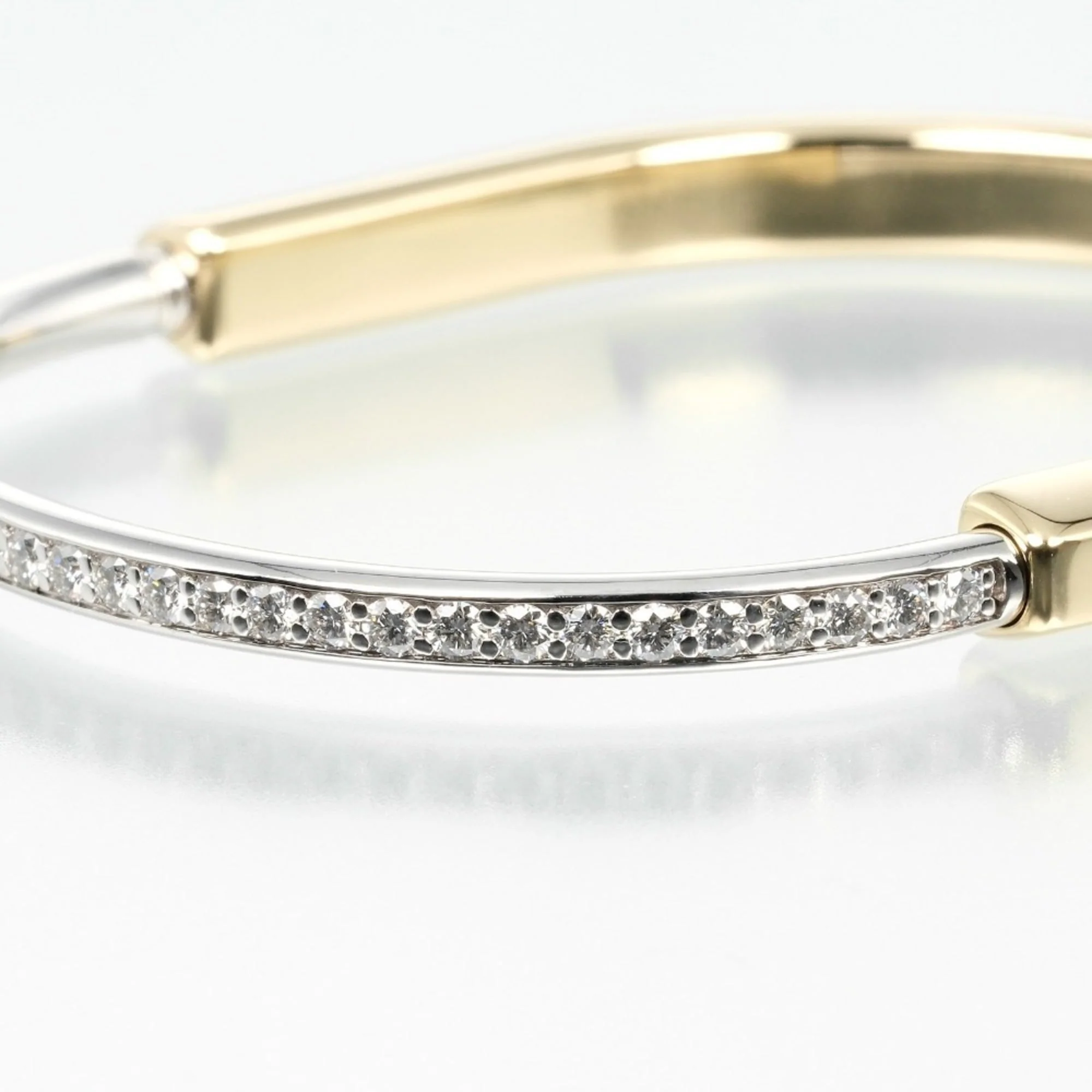 Lock Bracelet 18K White Gold and 18K Yellow Gold - Image 7